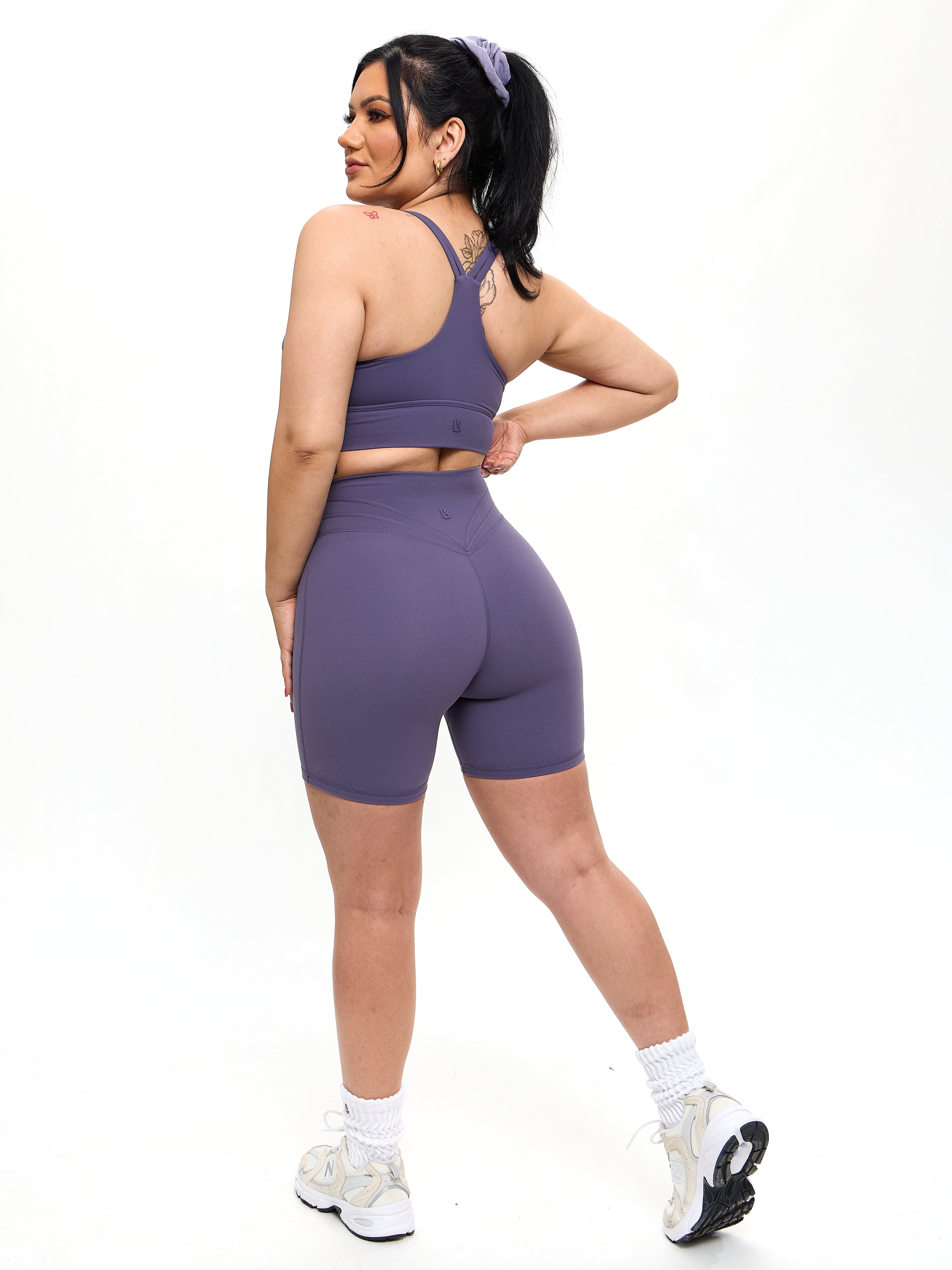 Bloom Sports Bra - Shadow Berry