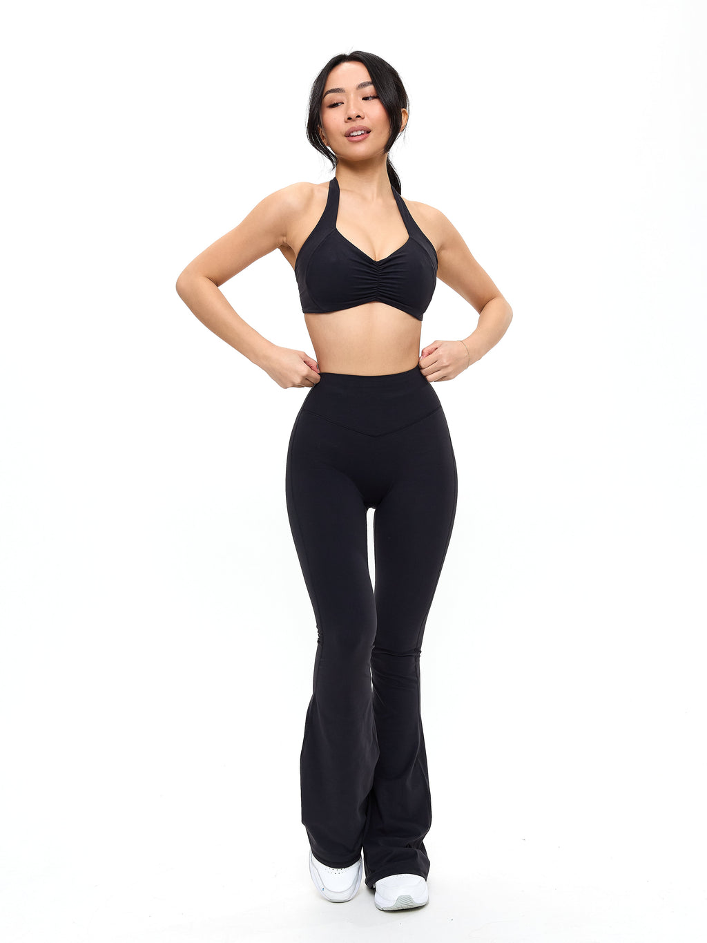 Poshknit Flare Legging - Onyx Black