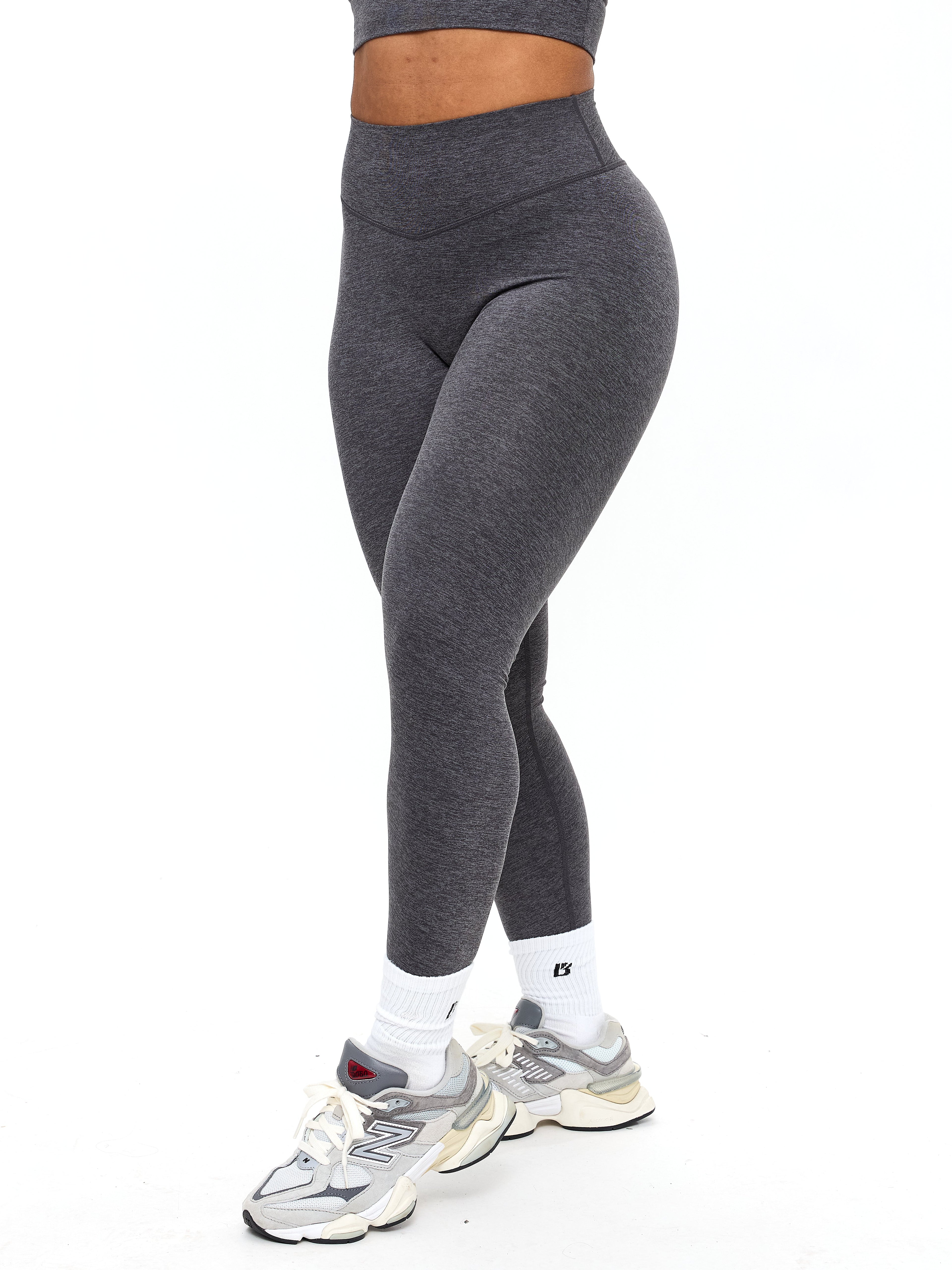 Dream Heathered Legging 26" - Heather Charcoal