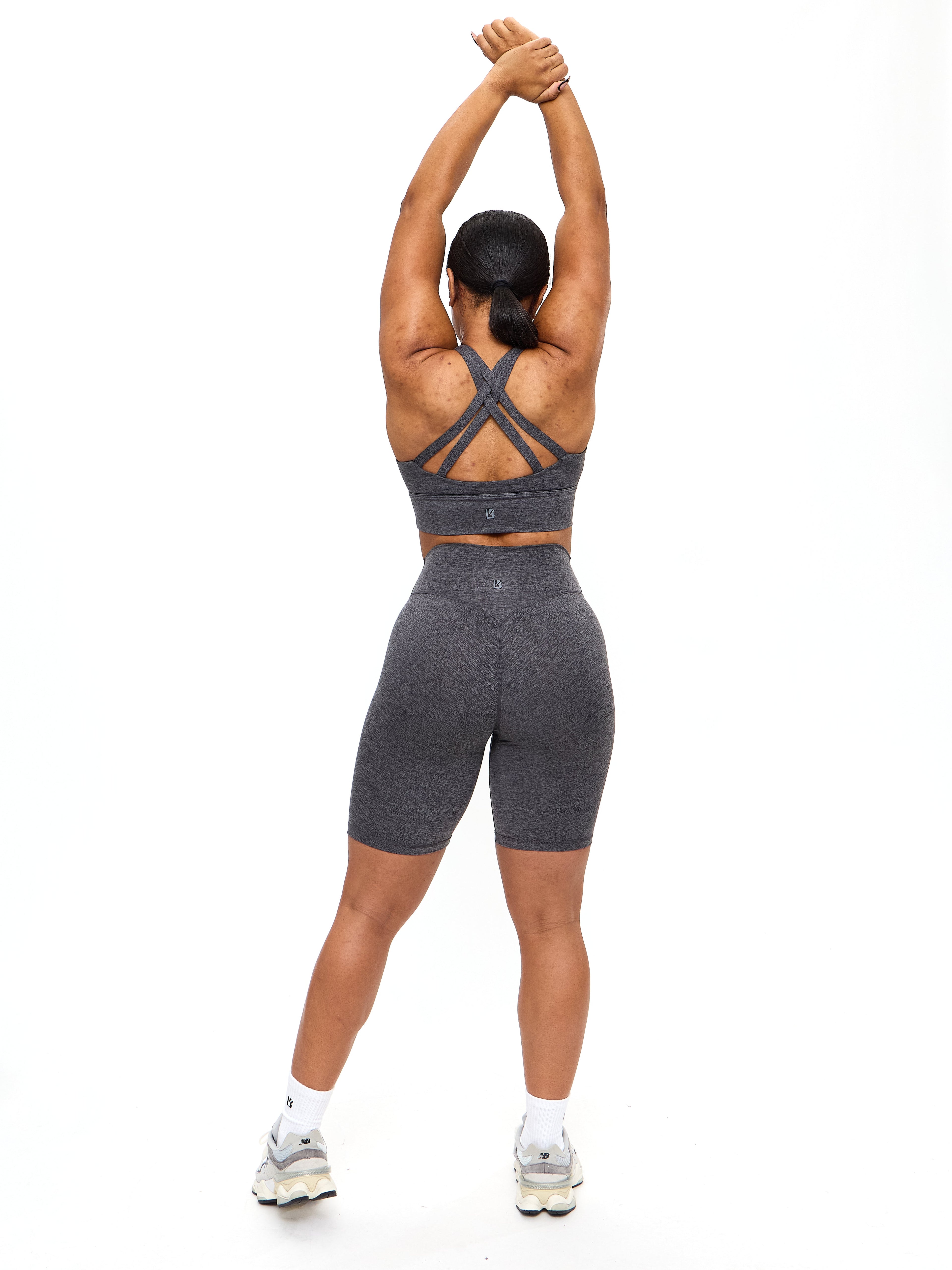 Twilight Dream Heather Sports Bra - Heather Charcoal