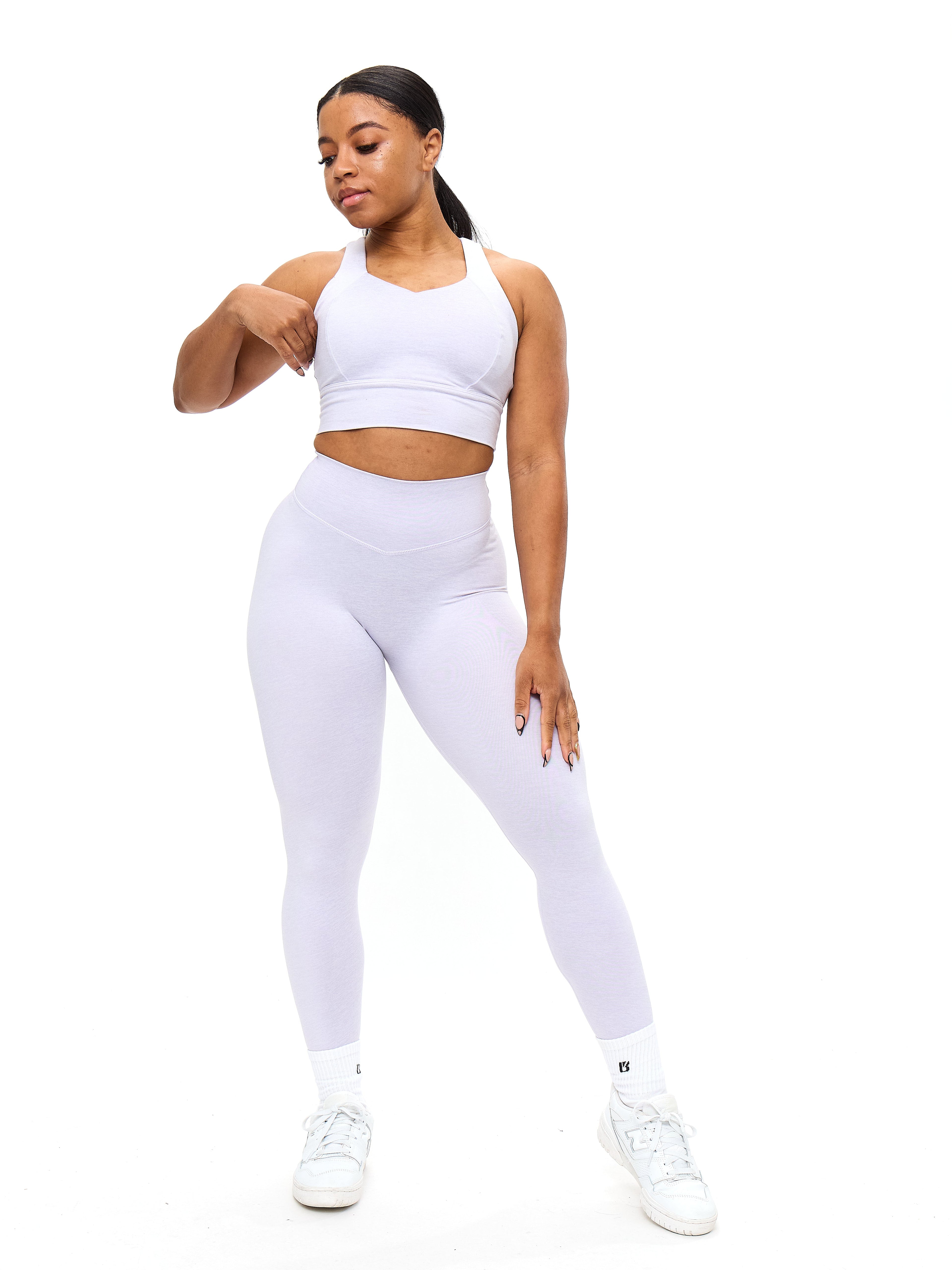 Dream Heathered Legging 26" - Heather Lavender