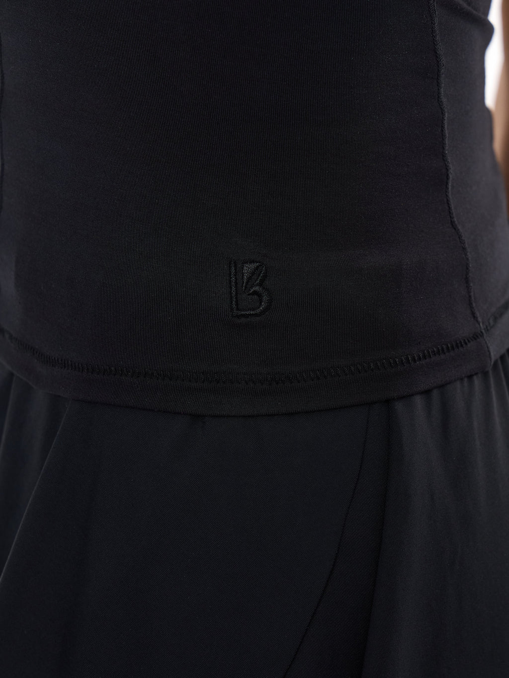 Halo Halter Tank - Onyx Black