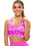 Rosa Sports Bra - Pop Rocks Fashun Print