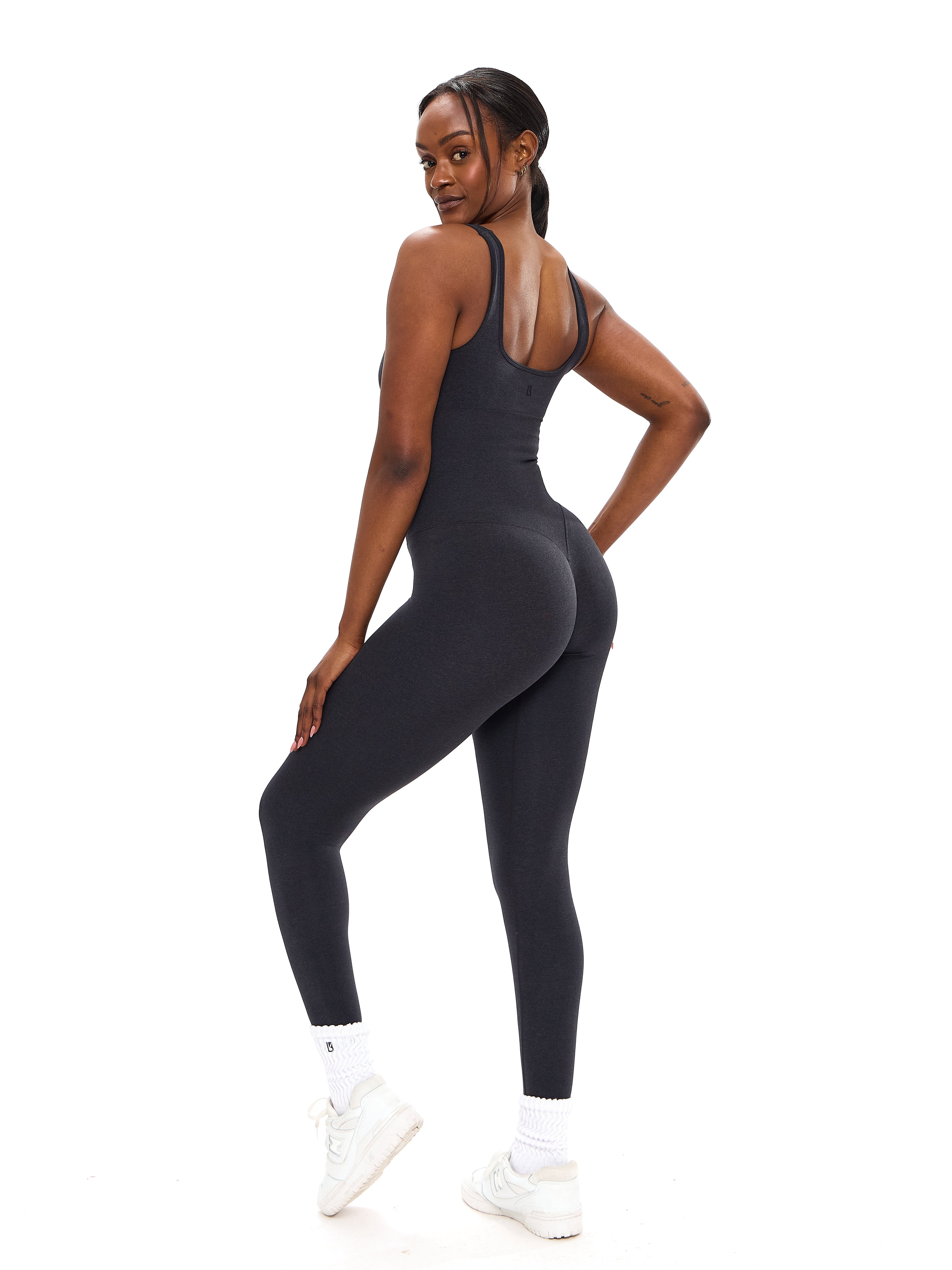 Shape Seamless Bodysuit - Charcoal
