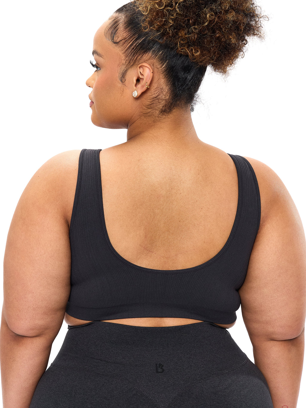 Scoop Seamless Sports Bra - Charcoal