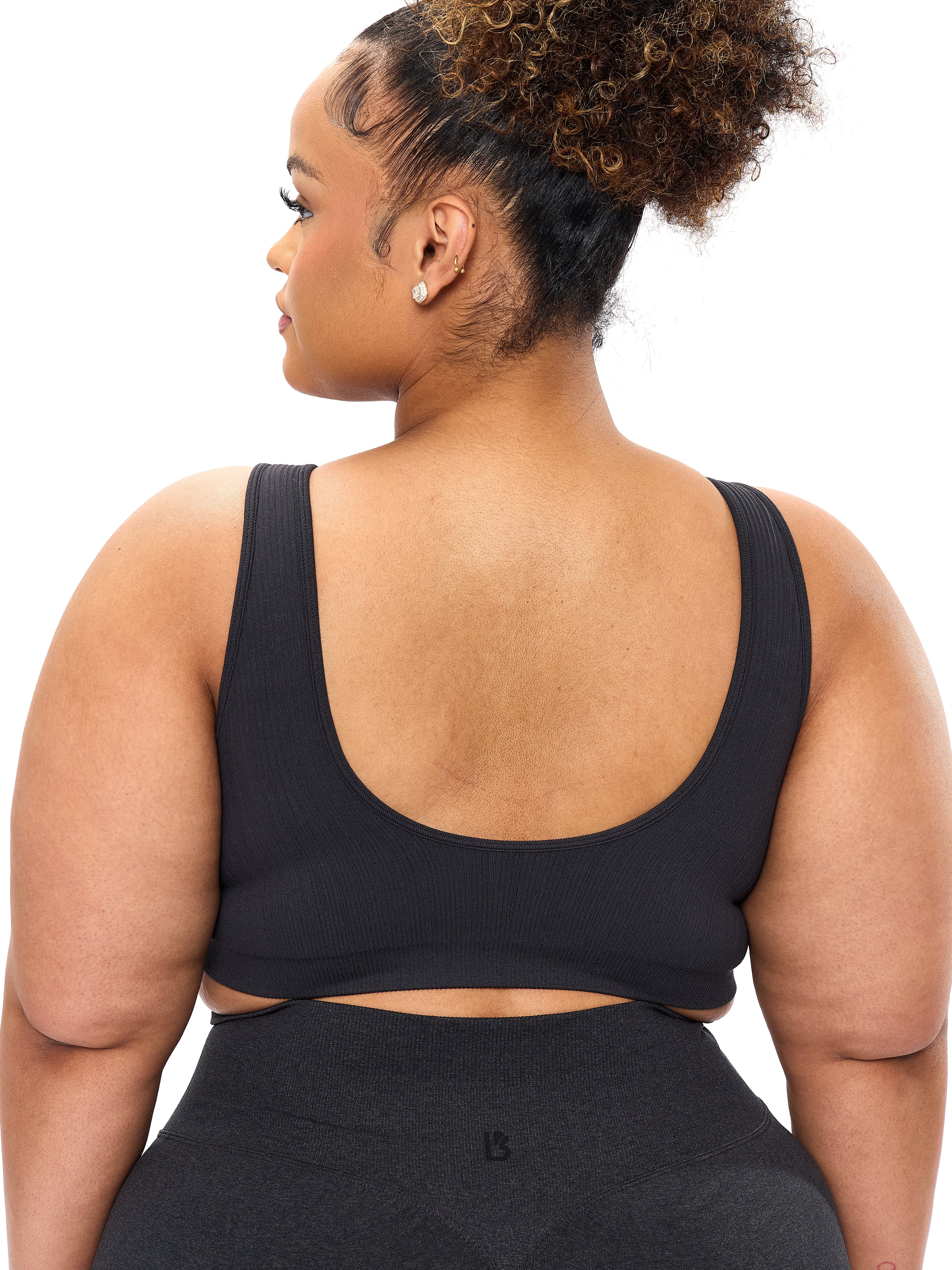 Scoop Seamless Sports Bra - Charcoal