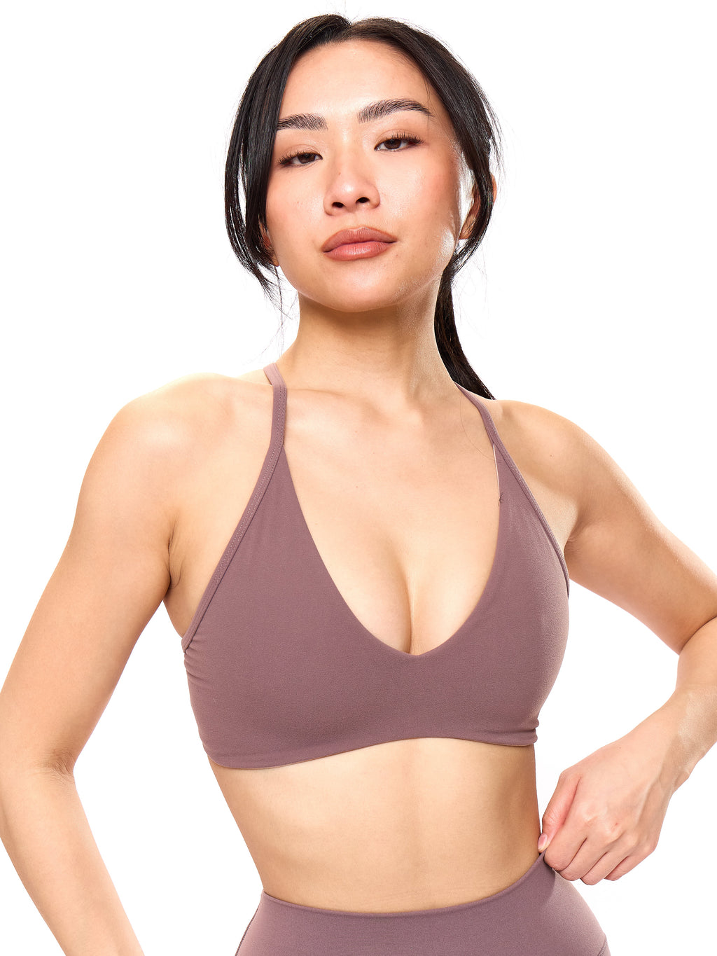 Girlfriend Reversible Sports Bra - Mocha Berry and Berry Ice