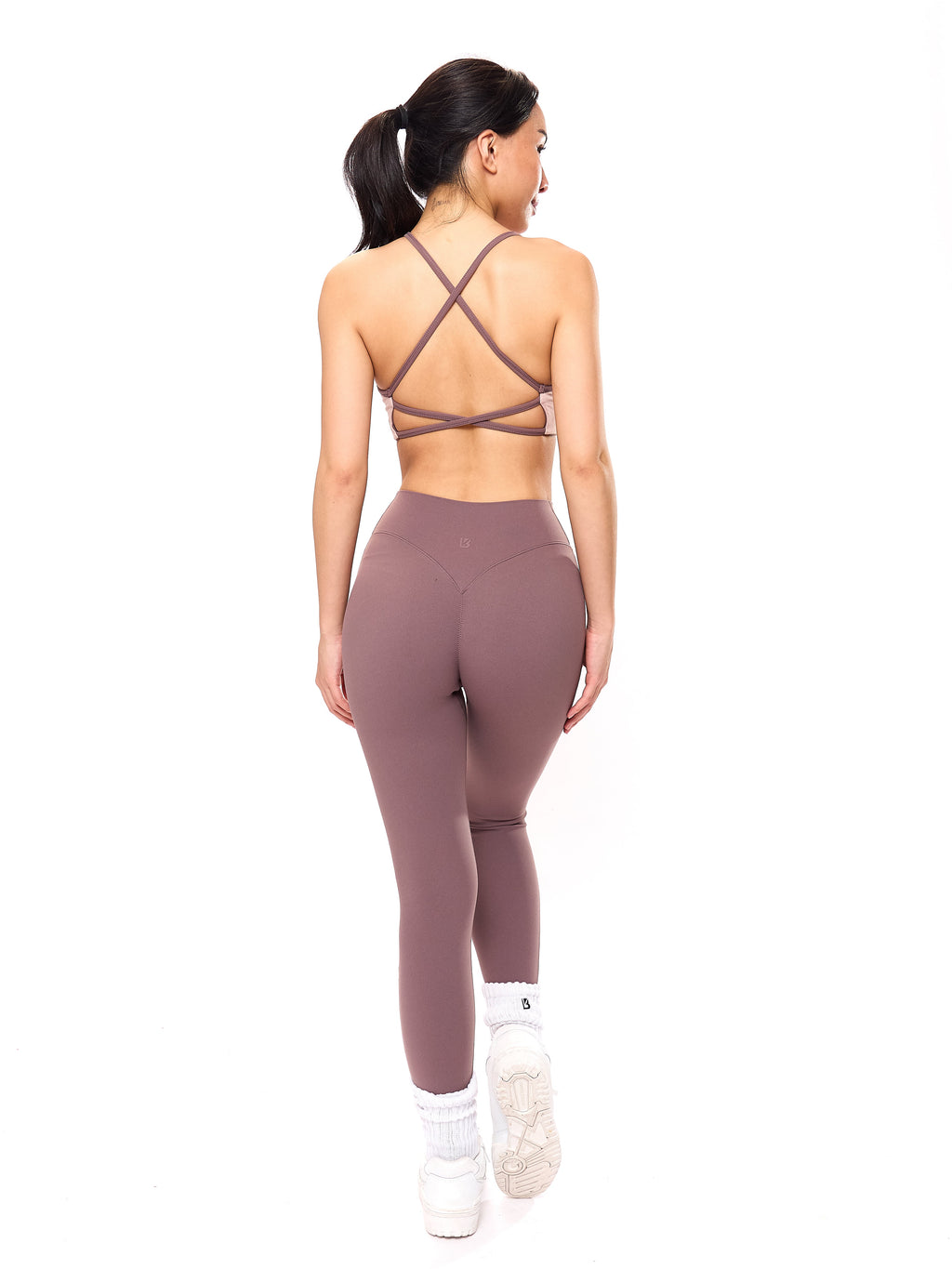 Girlfriend Reversible Sports Bra - Mocha Berry and Berry Ice