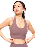 Rosa Sports Bra - Mocha Berry