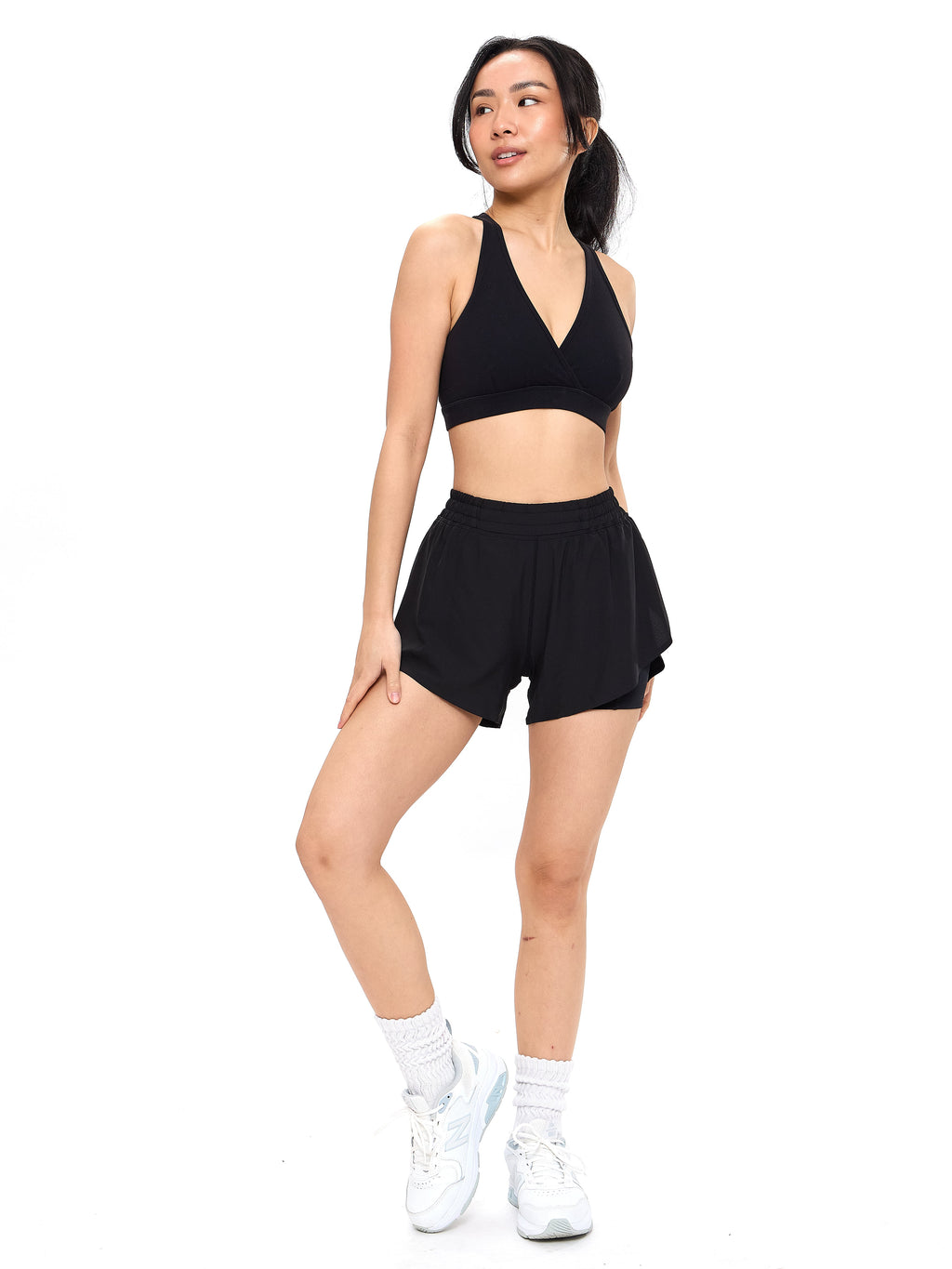 Flirty Flo Short Boyshort - Onyx Black