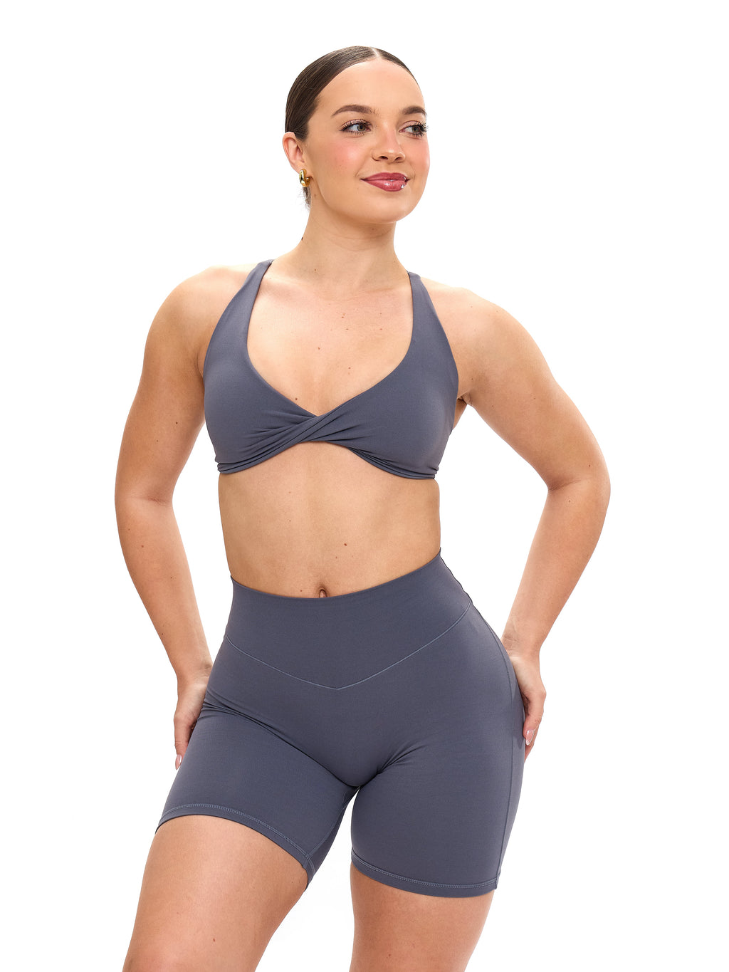 Glow Sports Bra - Blue Steel