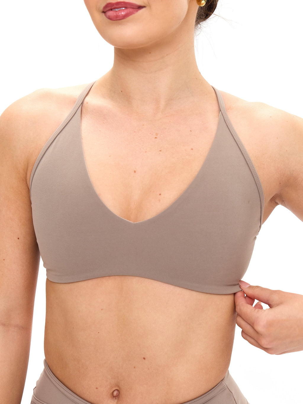 Girlfriend Reversible Sports Bra - Chai Latte and Chamomile