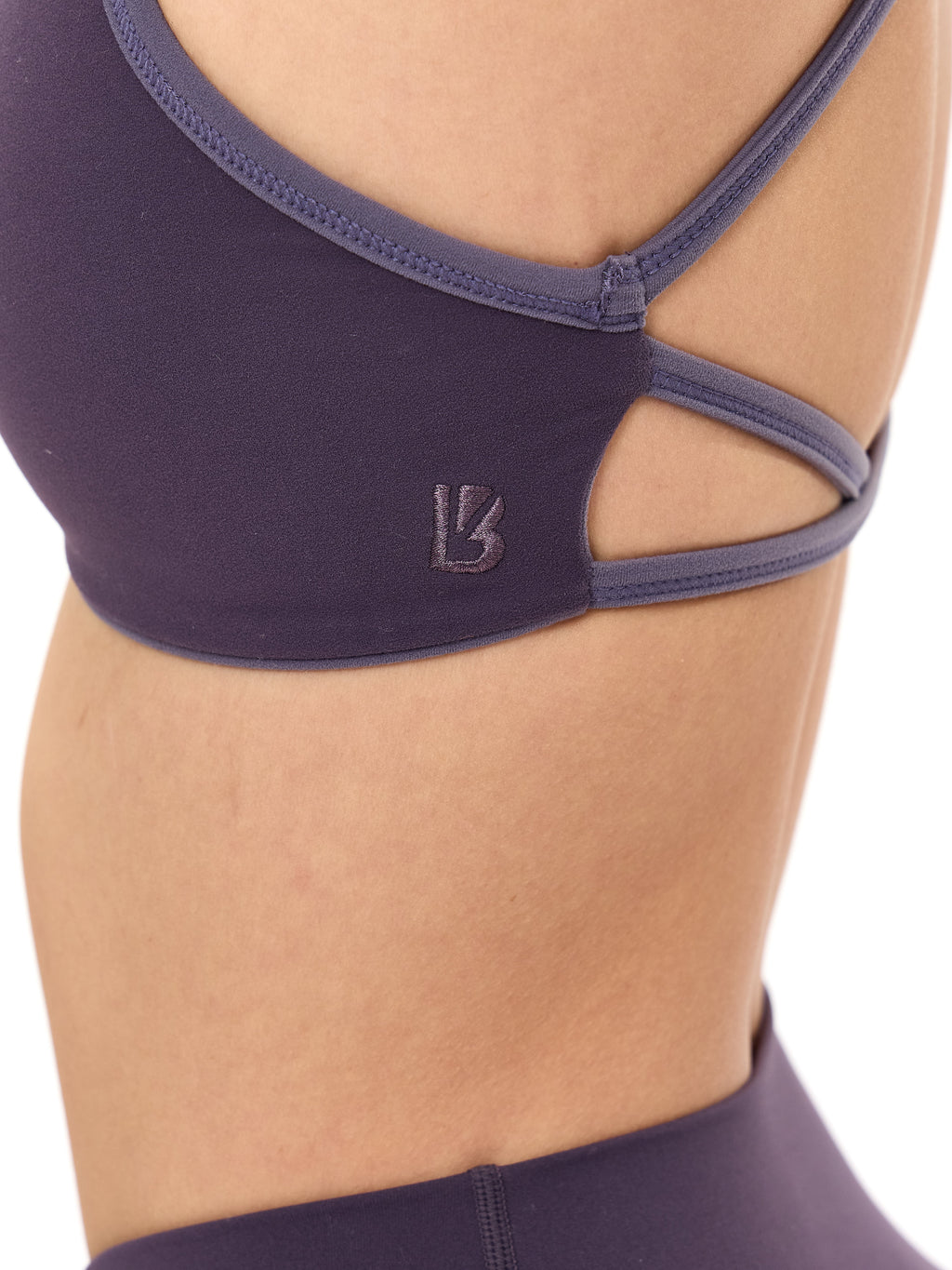 Girlfriend Reversible Sports Bra - Hush Berry and Purple Shadow