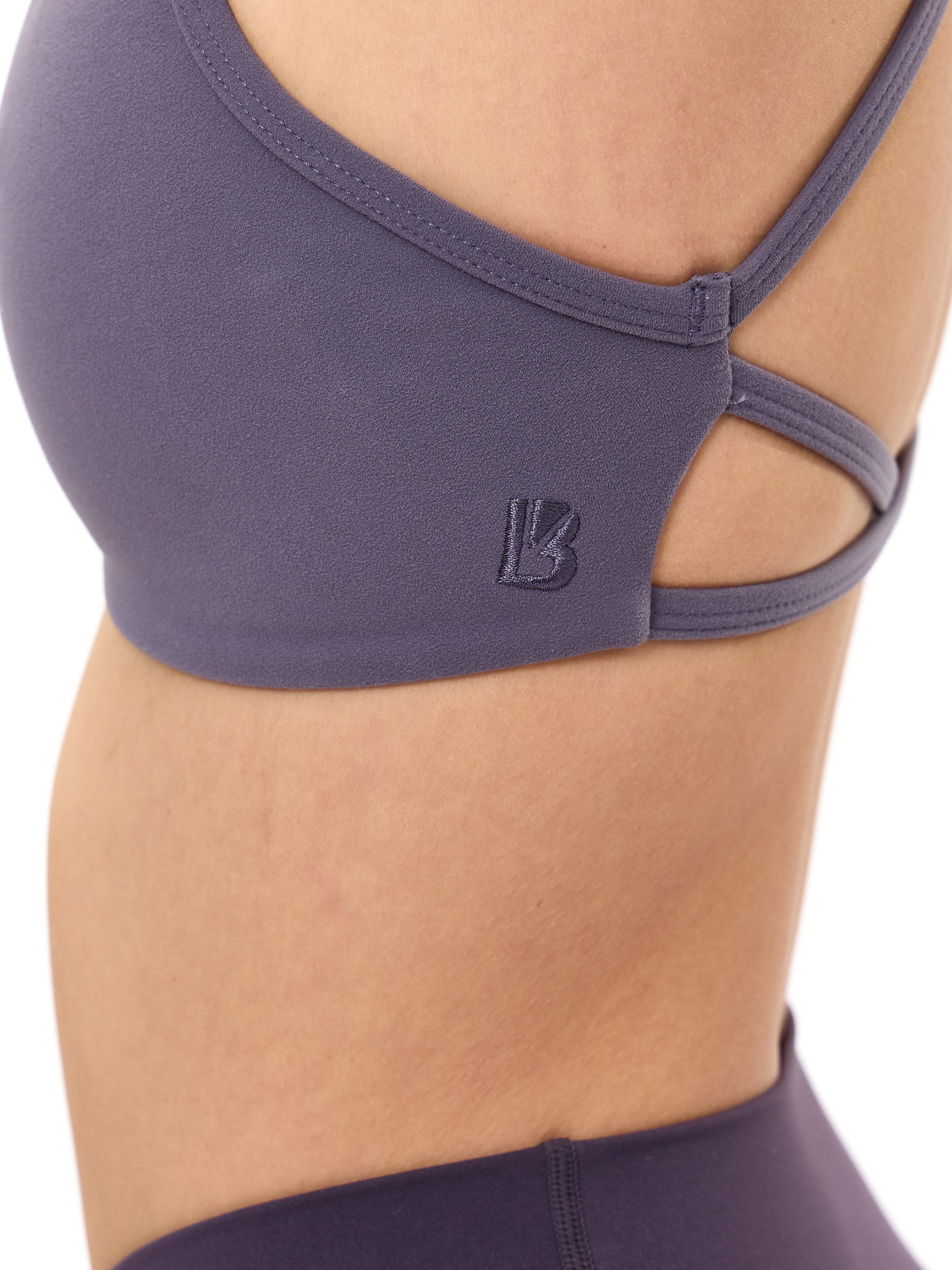 Girlfriend Reversible Sports Bra - Hush Berry and Purple Shadow