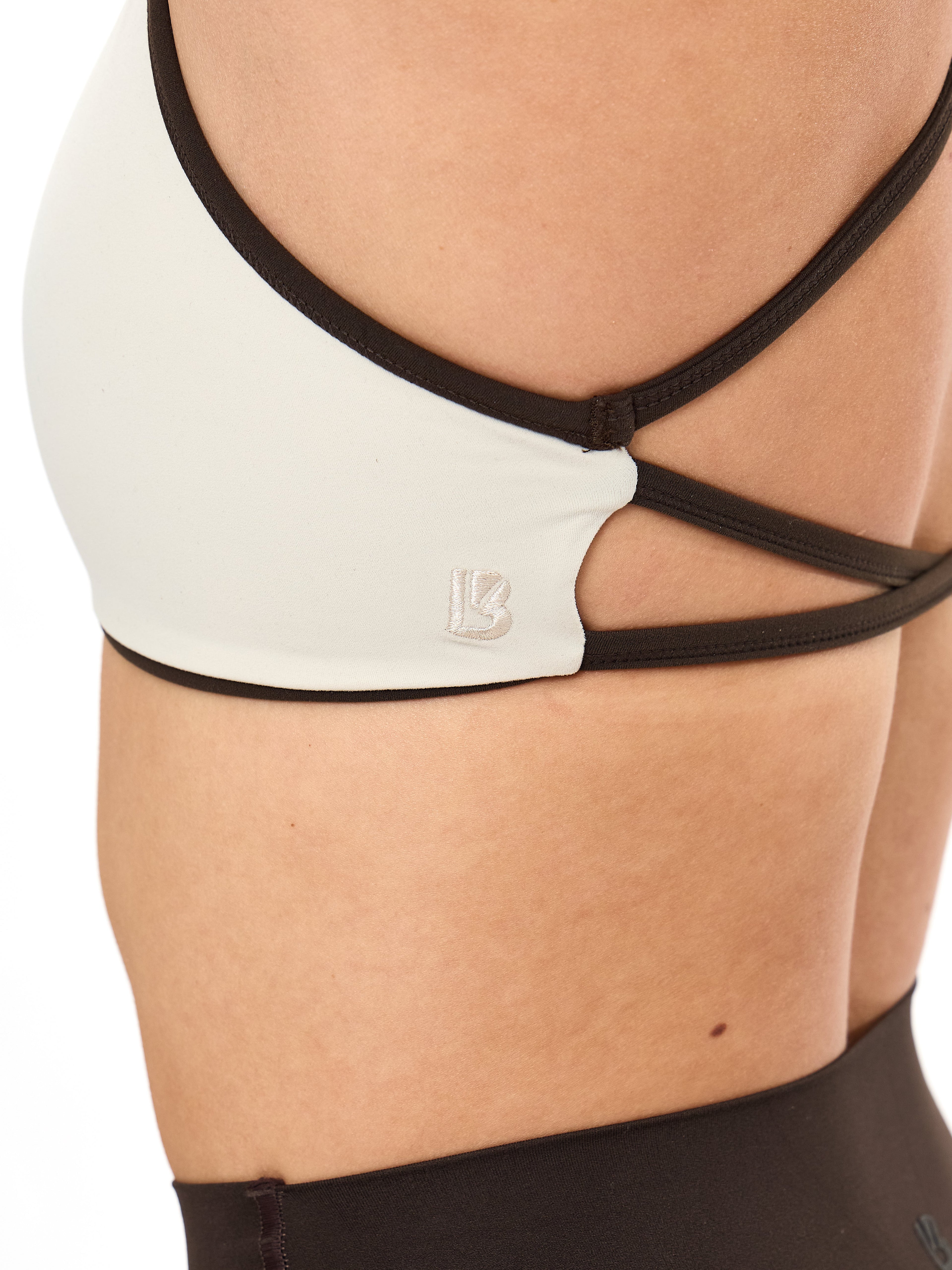 Girlfriend Reversible Sports Bra - Cold Brew and Bone