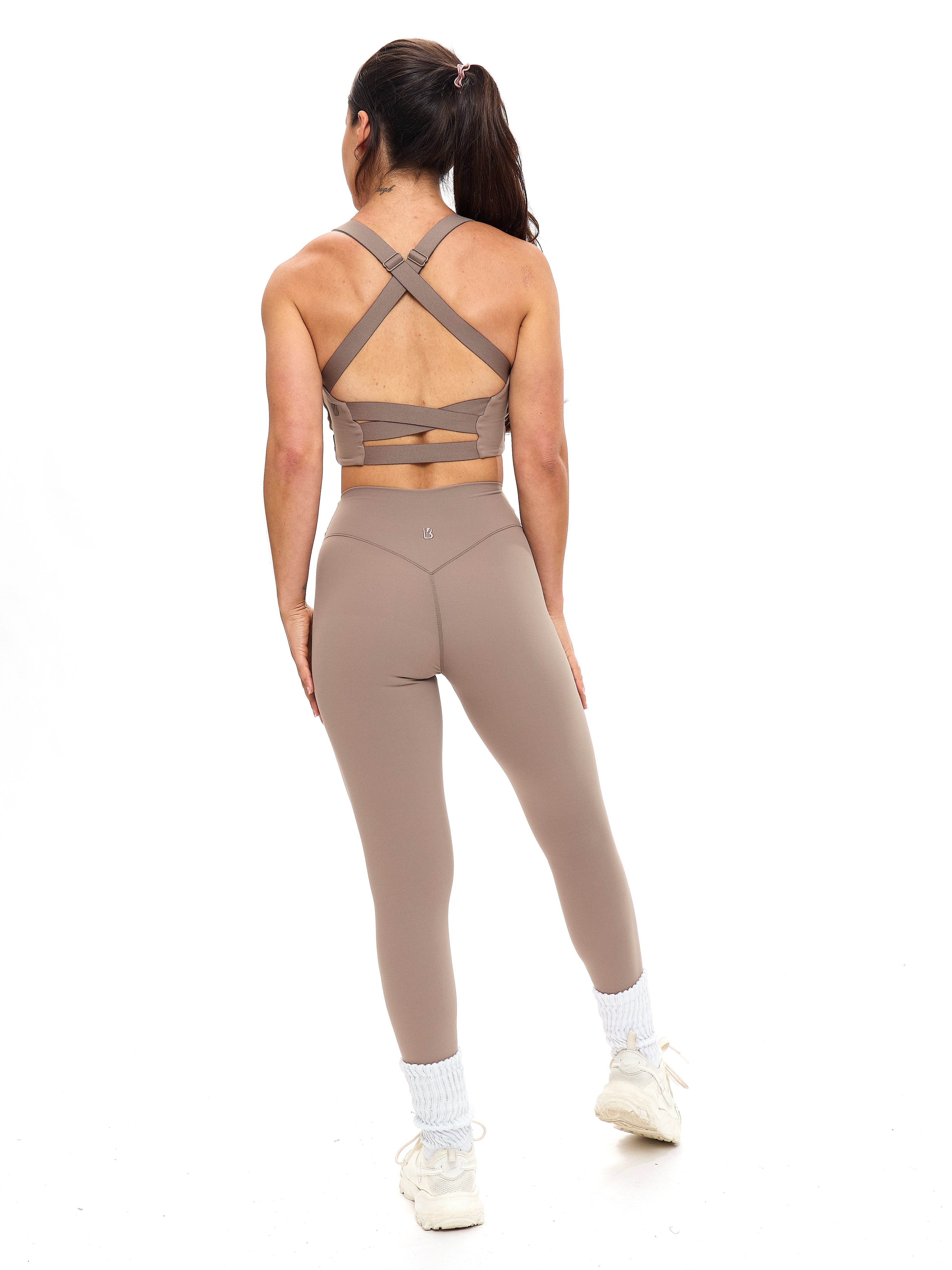 Candy Wrap Sports Bra - Chai Latte