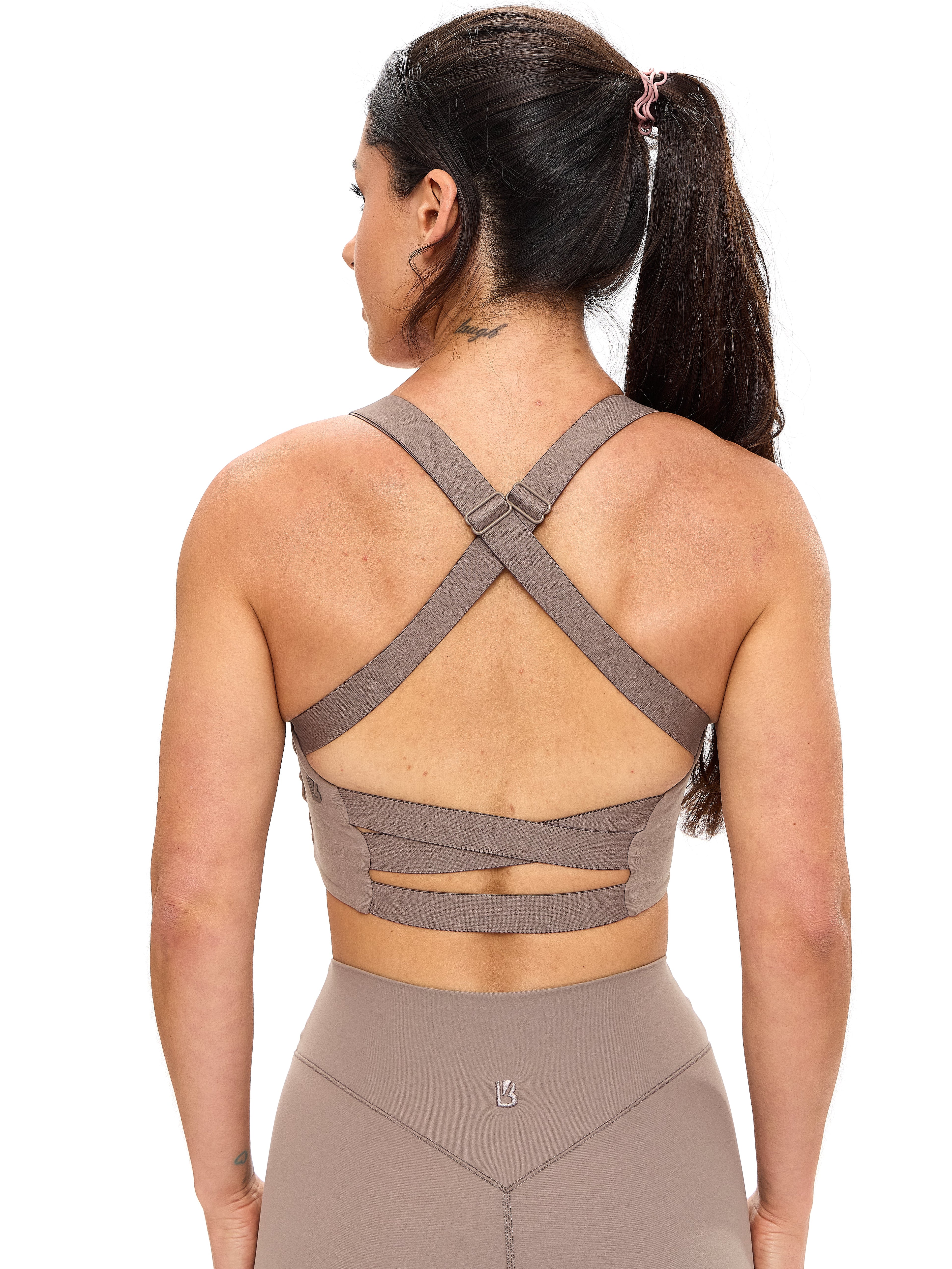 Candy Wrap Sports Bra - Chai Latte