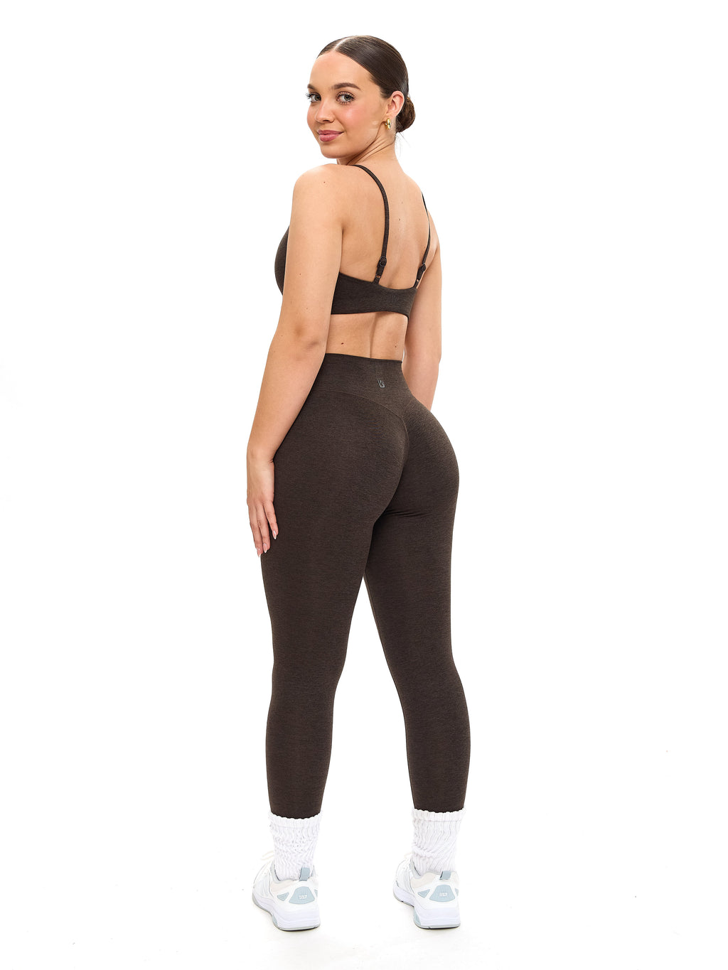 Dream Heathered Sports Bra - Cold Brew