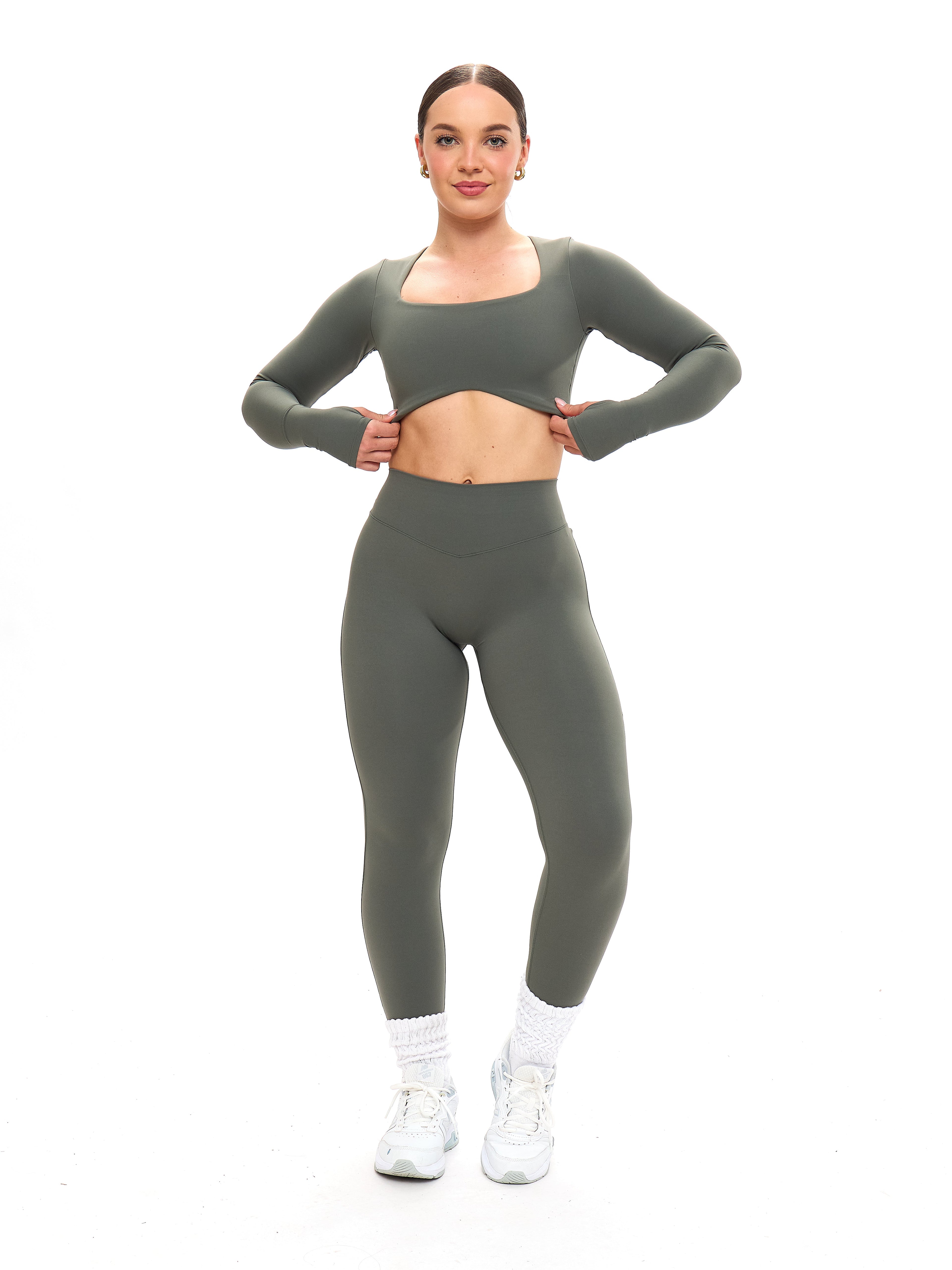 Aggressive Scrunch Legging - Shadow Sage