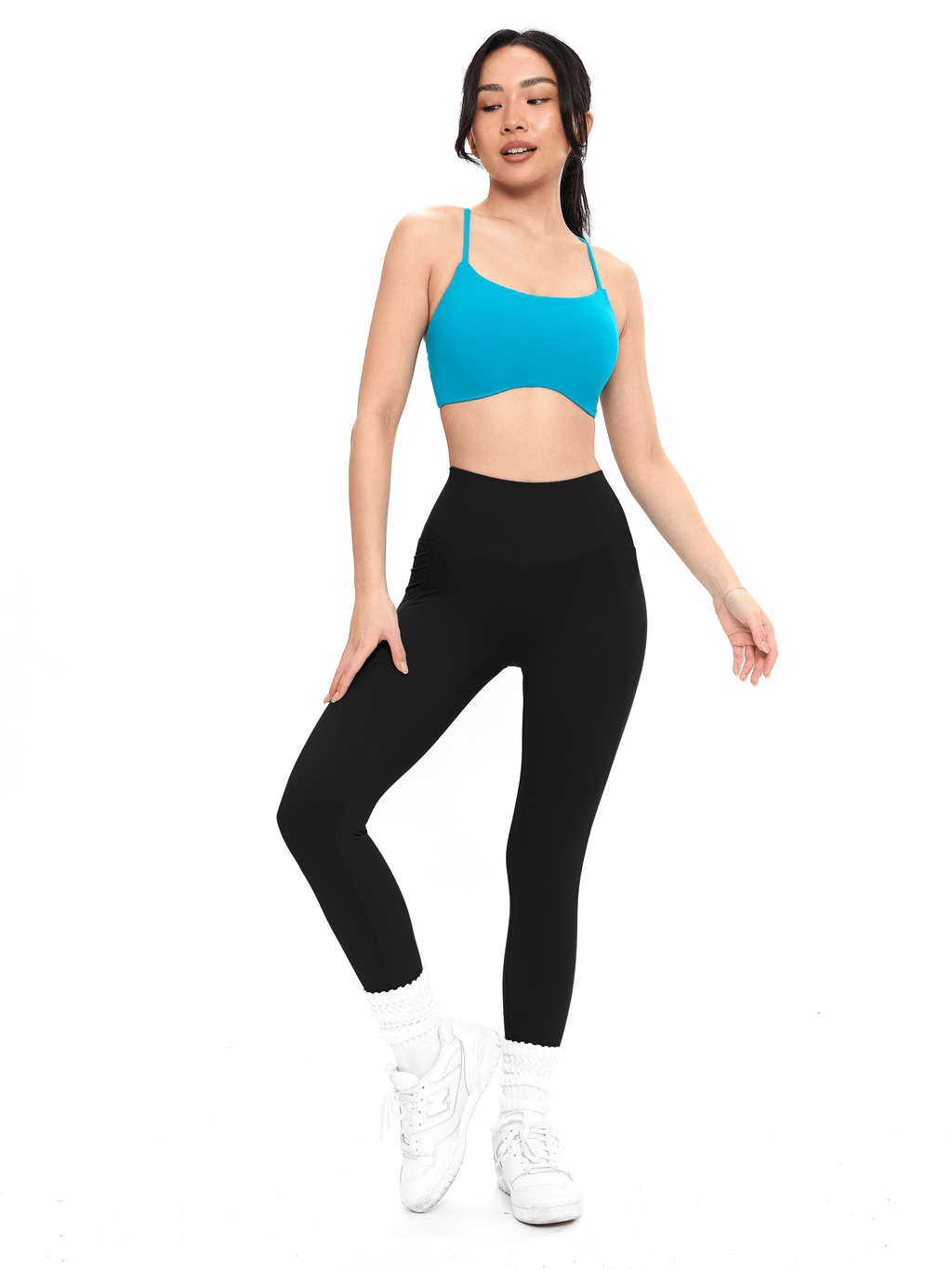 Poshknit Scrunch Pocket Legging - Onyx Black