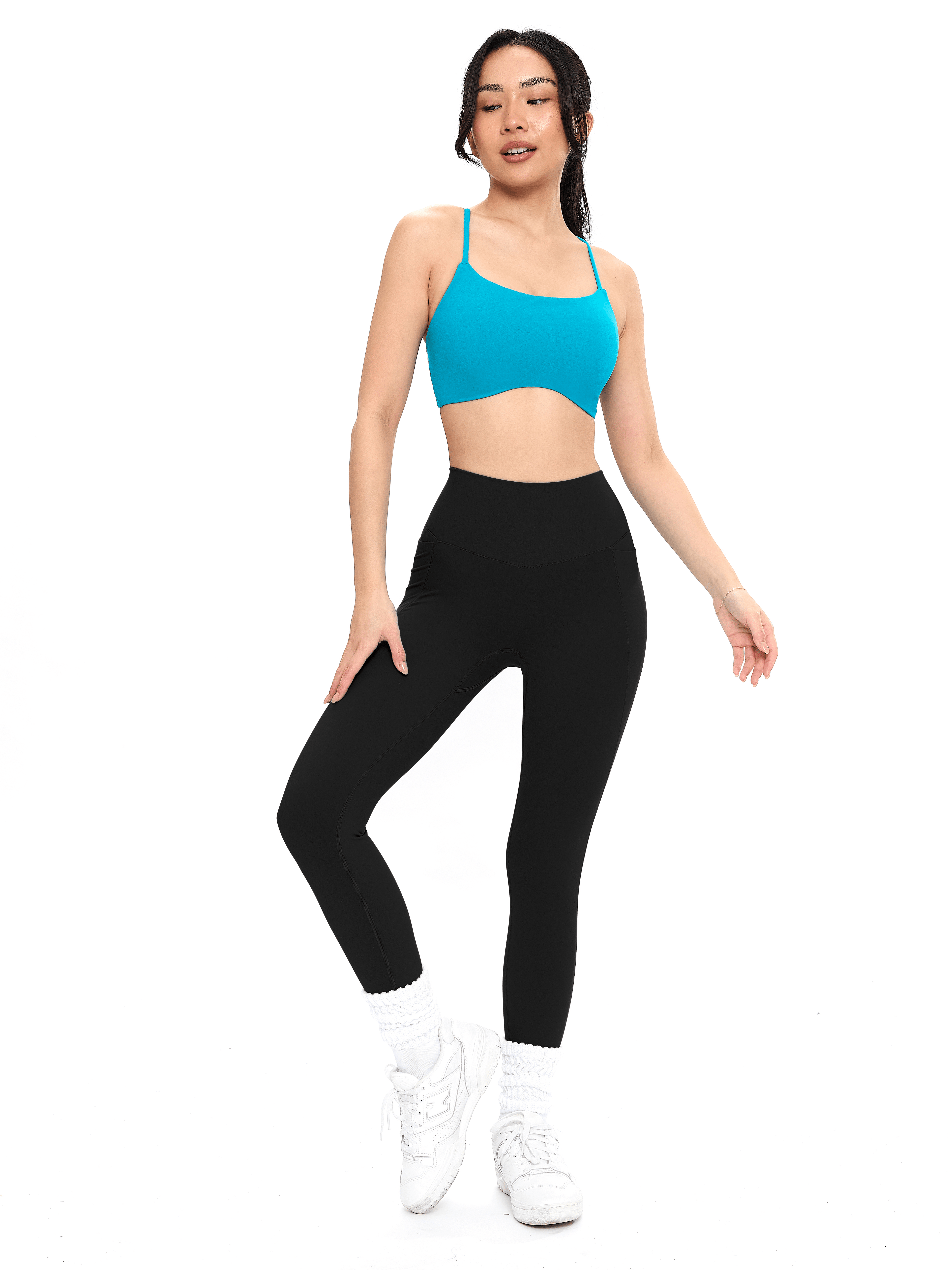 Poshknit Scrunch Pocket Legging - Onyx Black