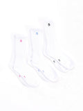 3 Pack Scrunch Socks - Multi White