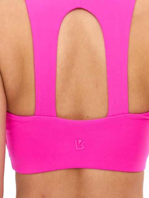 Nubre Notch Sports Bra - Candy Crush Pink