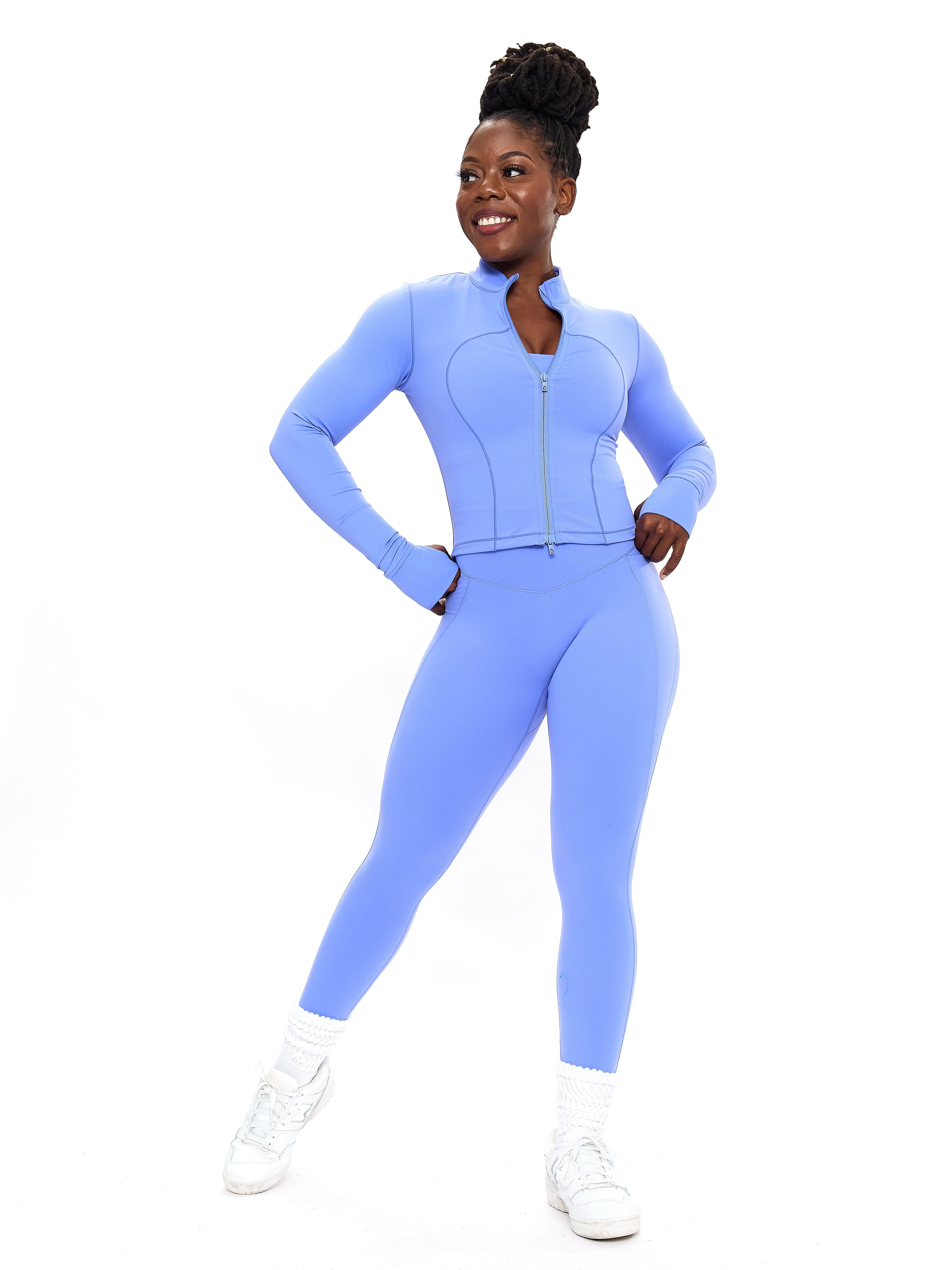 Poshknit Scrunch Pocket Legging - Azul