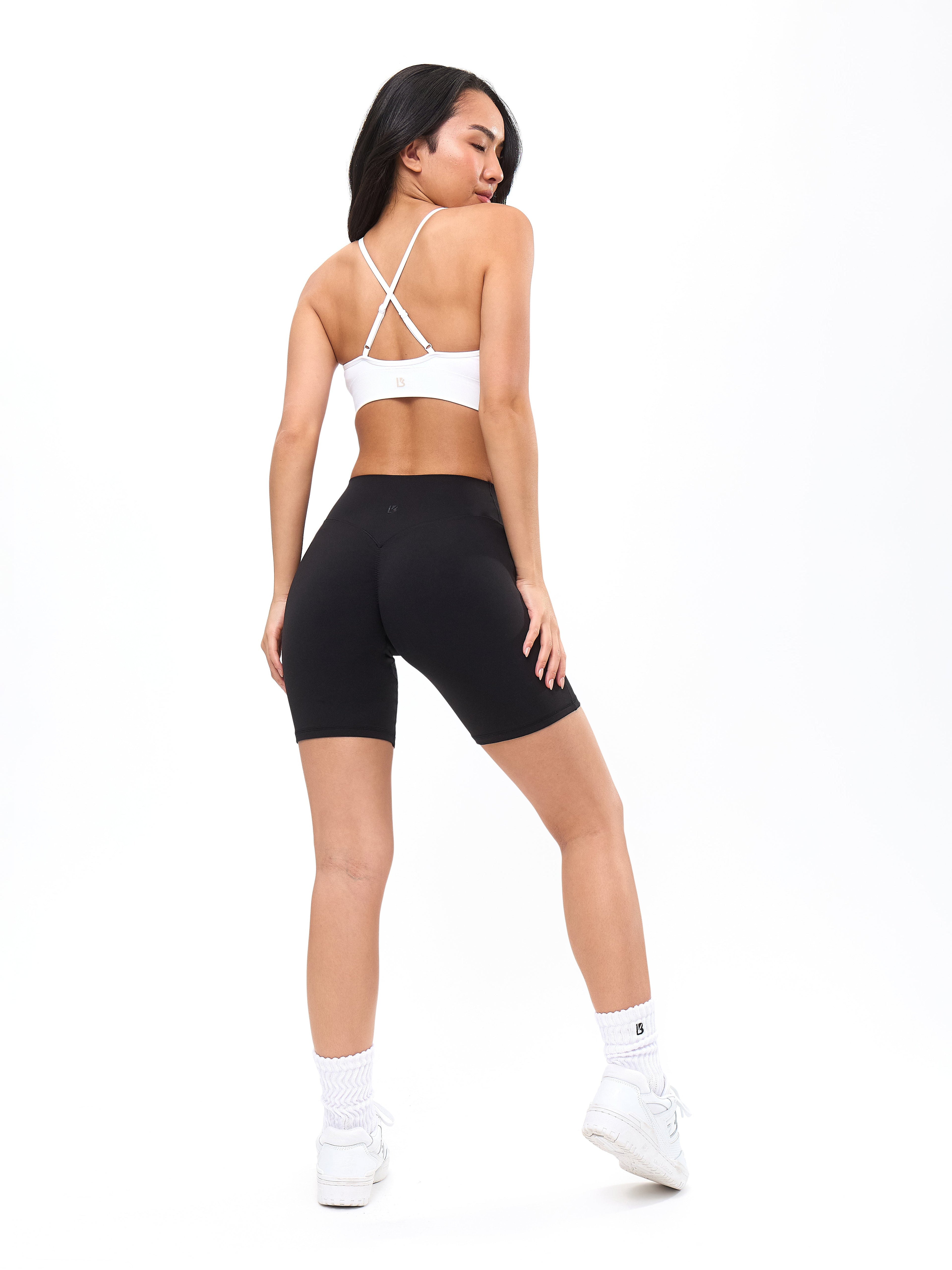 Plunge Seamless Sports Bra - White