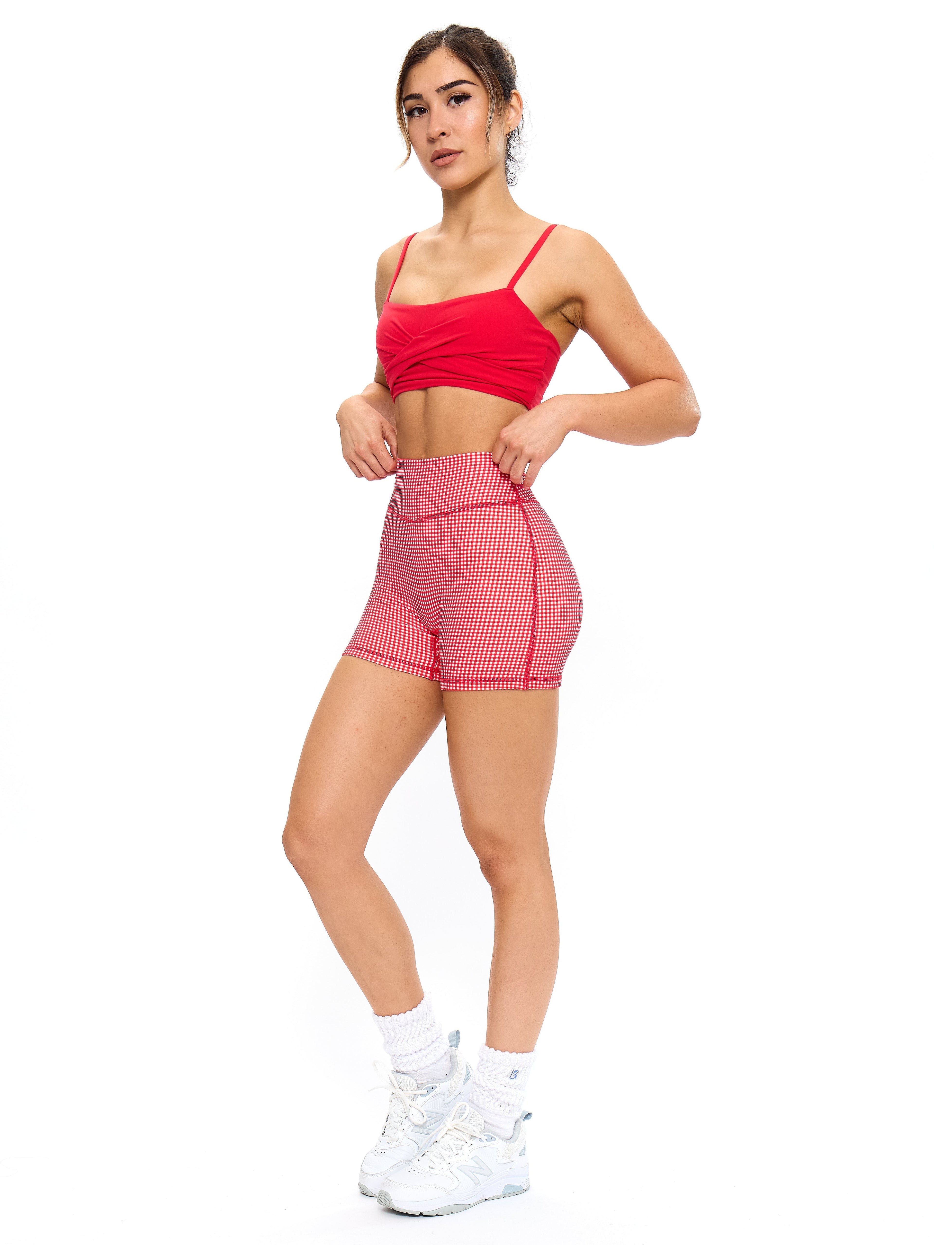 Legacy Short 4" - Red Gingham