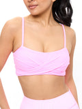 Ivy Wrap Sports Bra - Pink Starburst