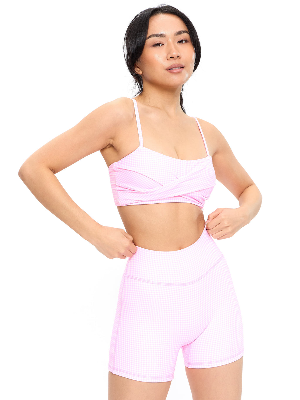 Legacy Short 4" - Pink Gingham