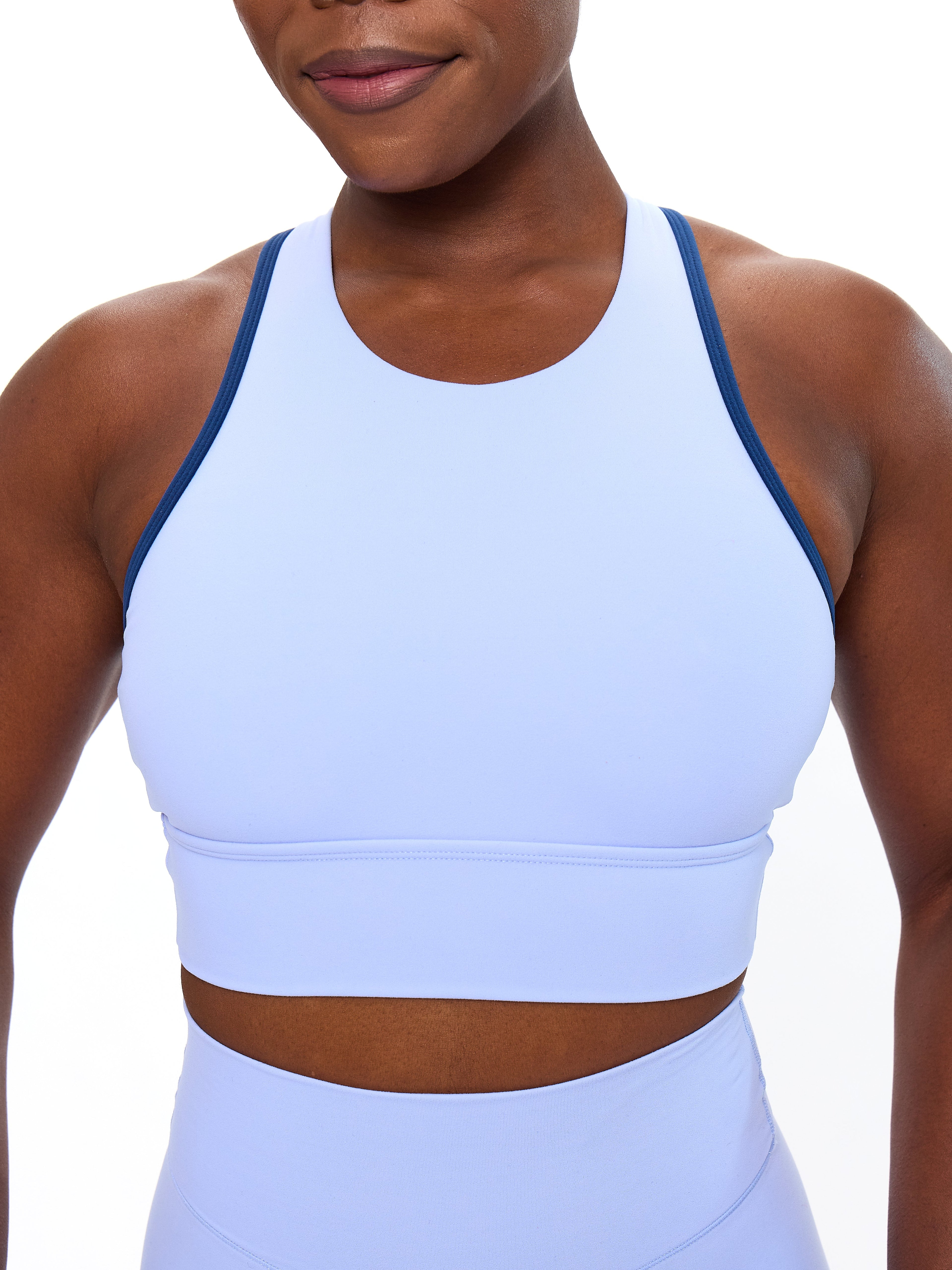 Geo Sports Bra - Rainwater Blue