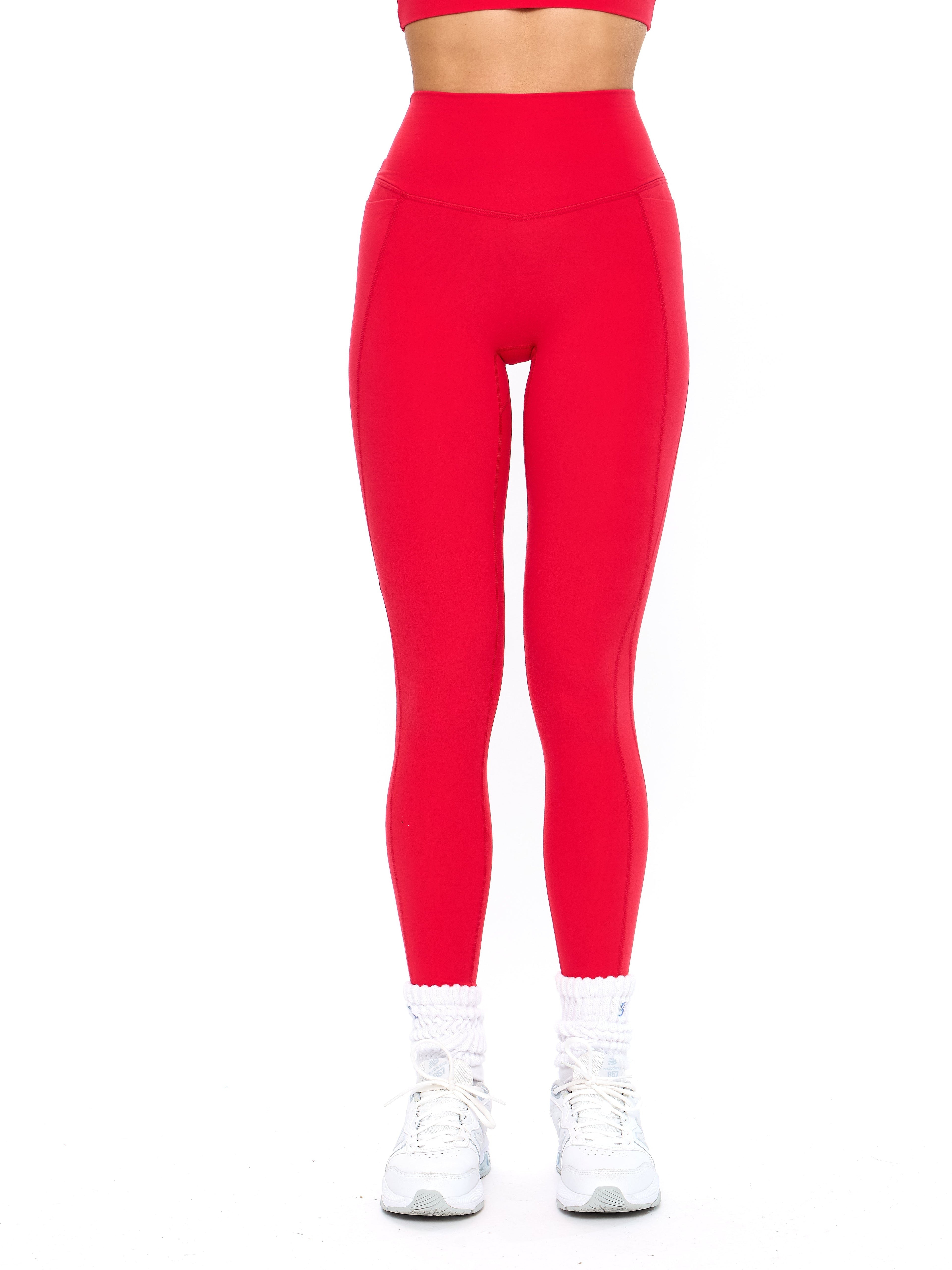 Legacy Pocket Legging - Salsa Red