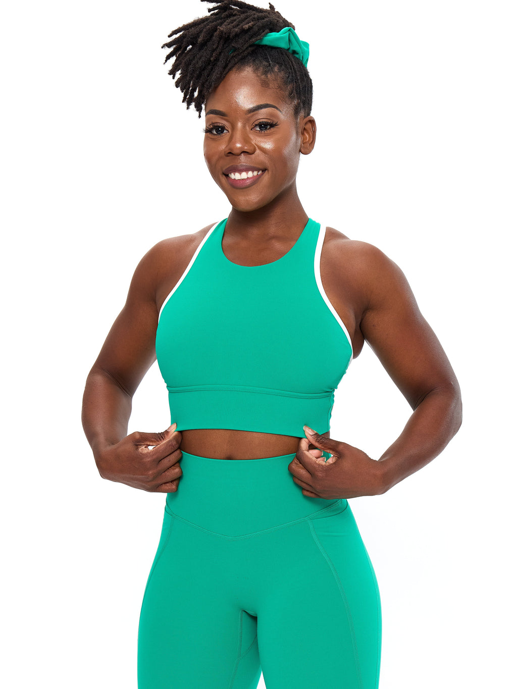 Geo Sports Bra - Lucky Charm