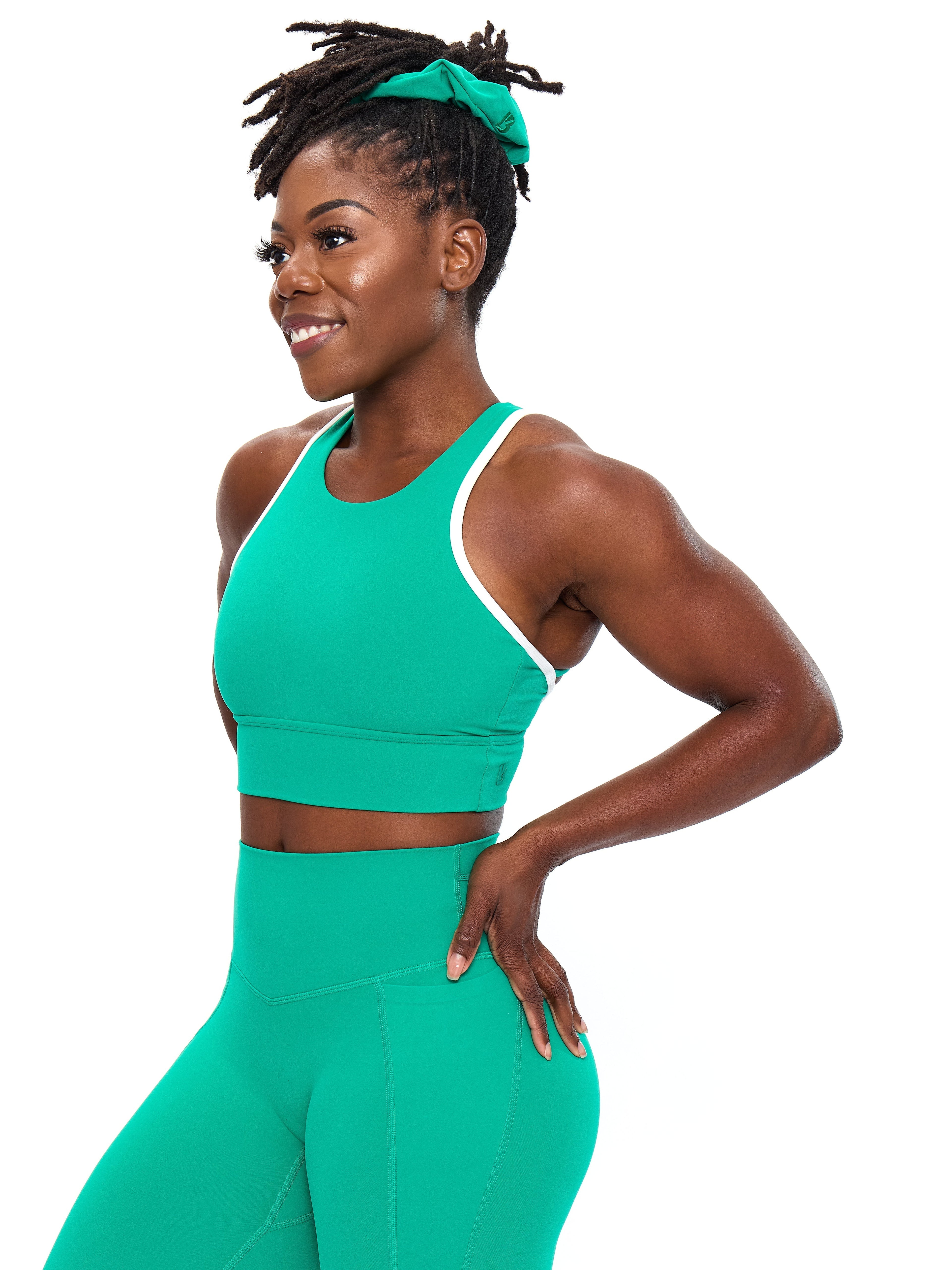 Geo Sports Bra - Lucky Charm