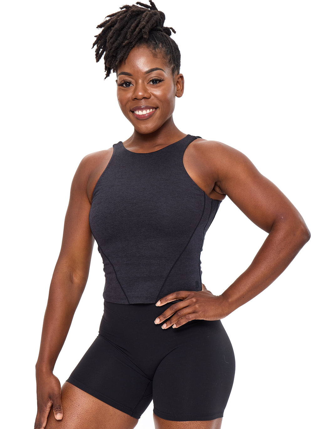 Dream Heather Tank - Onyx Black Heather