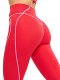 Airbrush Hourglass Legging - Salsa Red