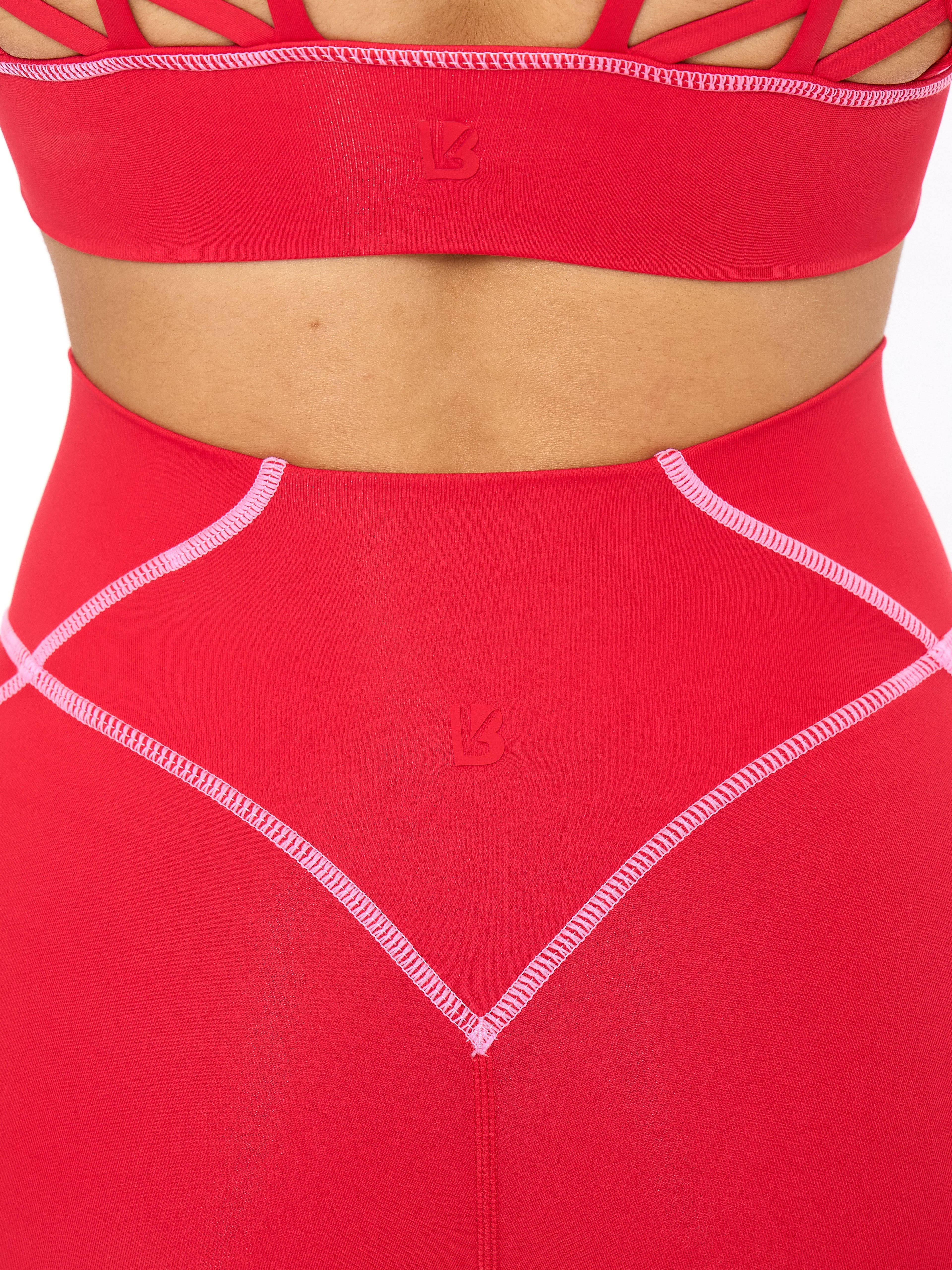 Airbrush Hourglass Legging - Salsa Red