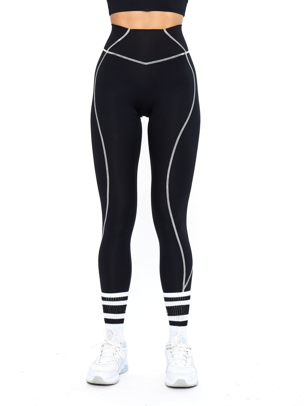 Airbrush Hourglass Legging - Onyx Black