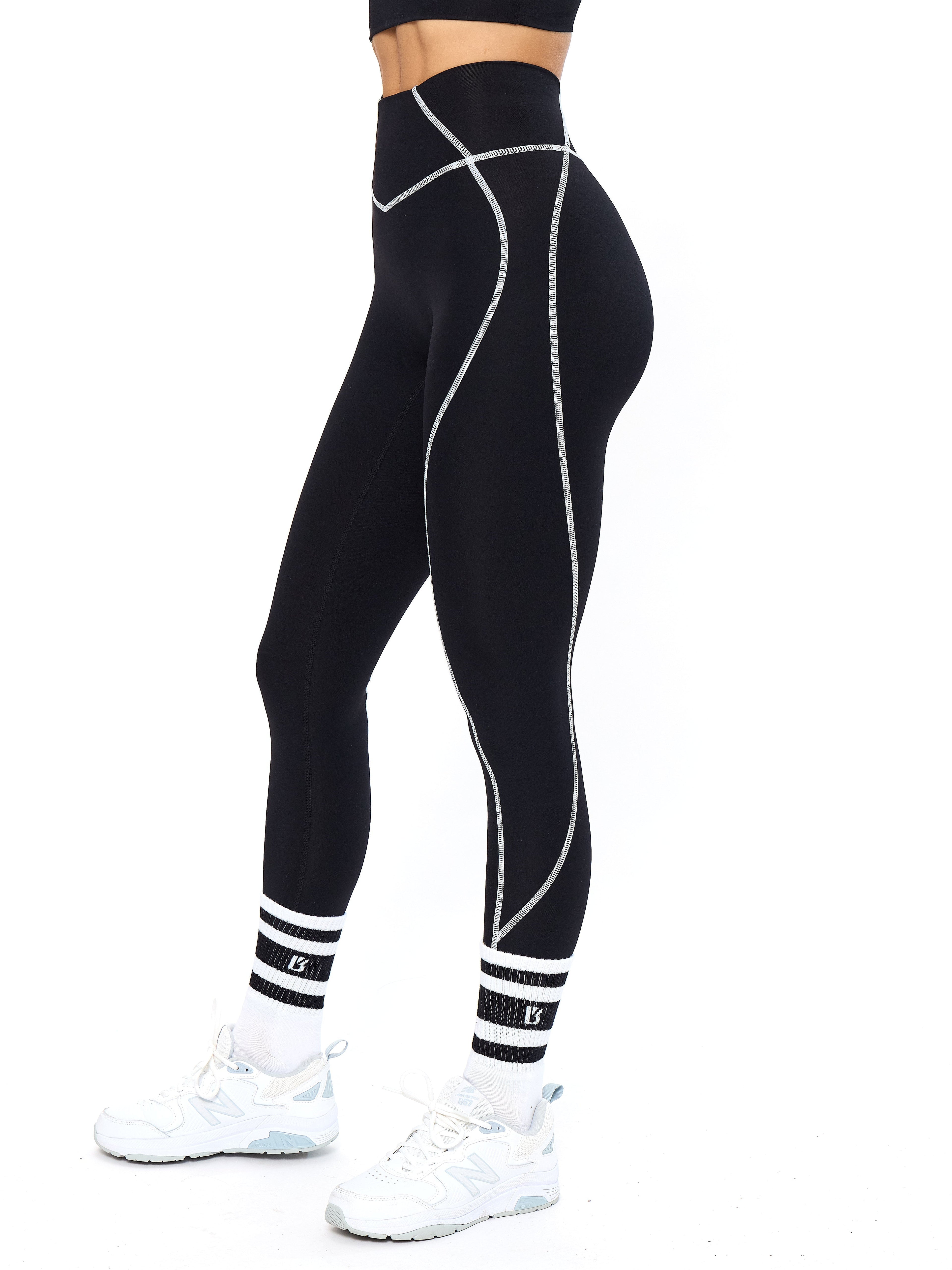 Airbrush Hourglass Legging - Onyx Black