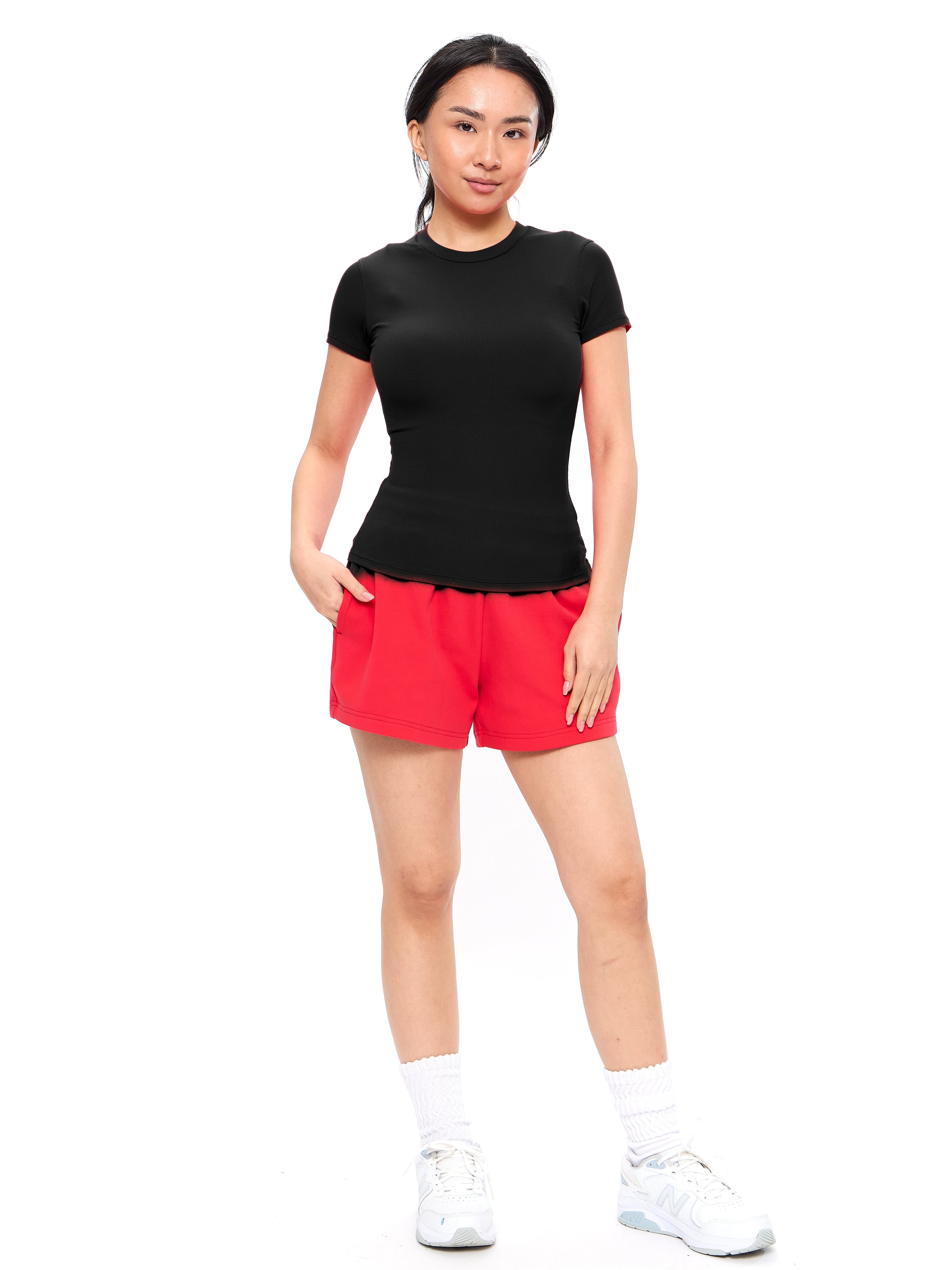 Nimbus Rib Tee - Onyx Black