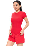 Nimbus Rib Tee - Salsa Red