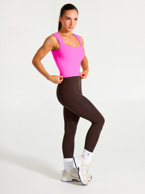 Butter Square Neck Waist Tank - Candy Crush