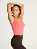 Butter Square Neck Waist Tank - Tequila Sunrise