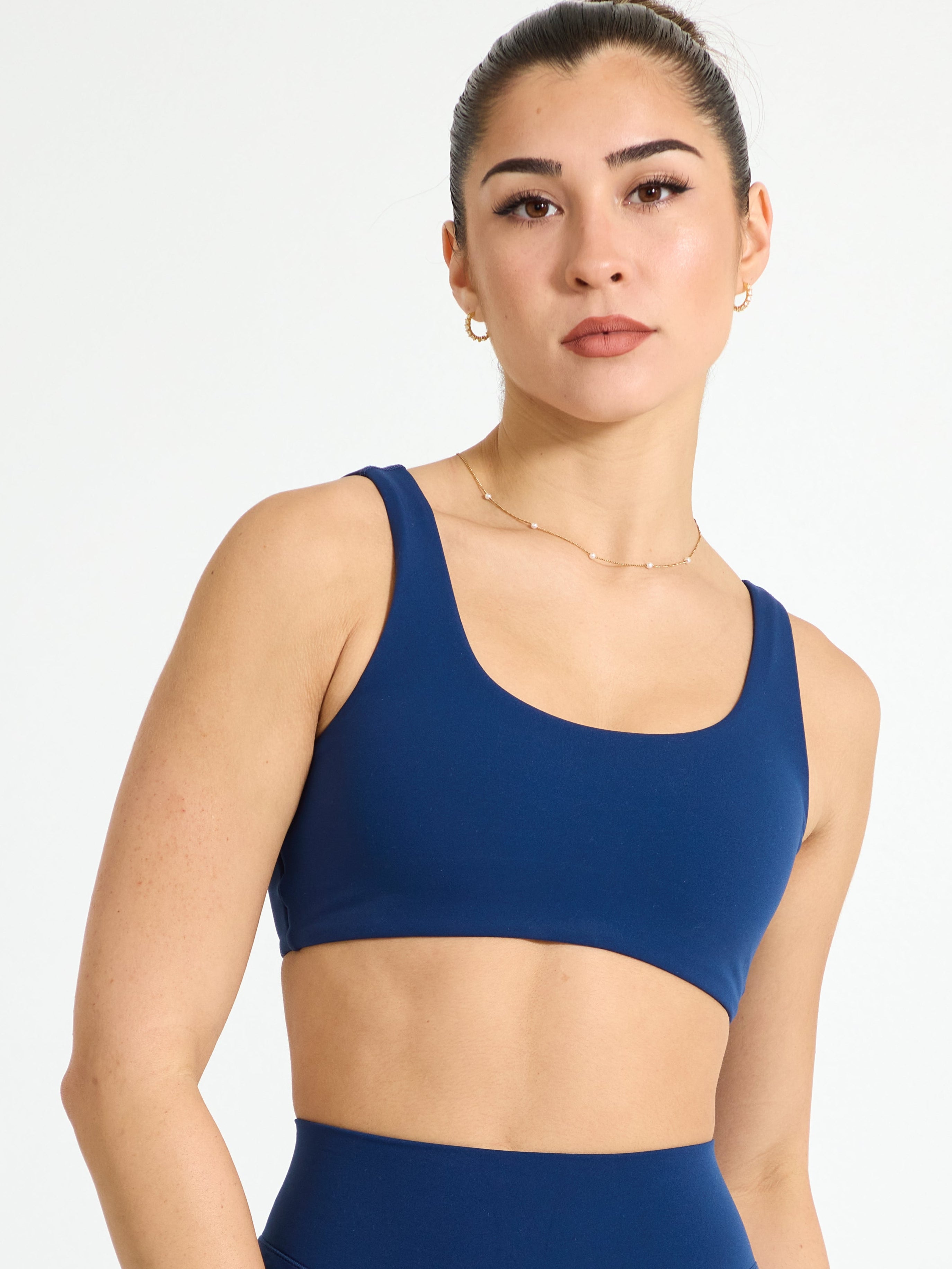 Double Dip Butter Sports Bra - Indigo Shadow
