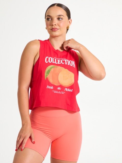 Market Crop Tank - Salsa Red