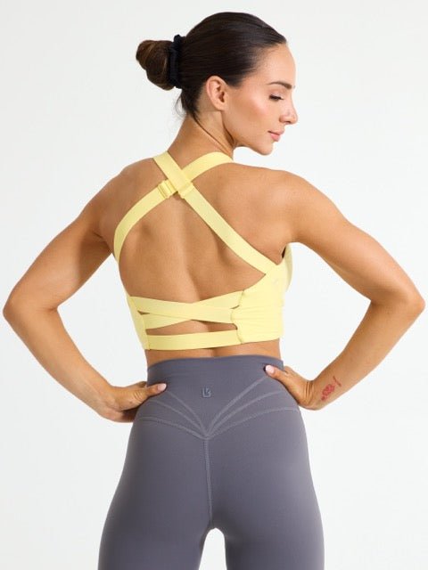 Candy Wrap Sports Bra - Sunbeam