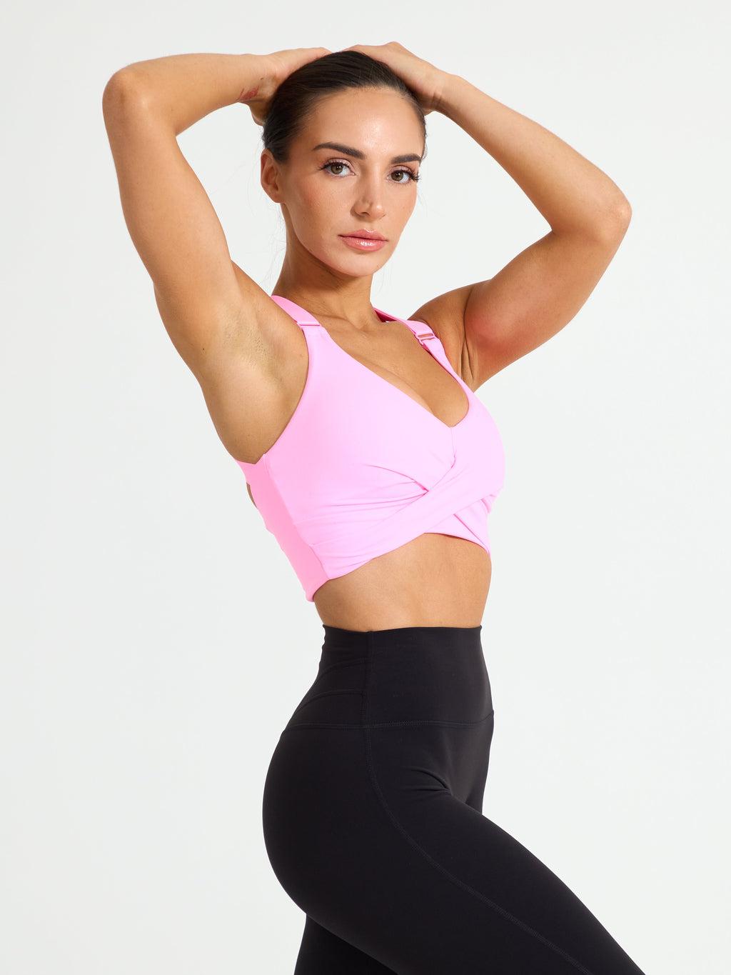 Candy Wrap Sports Bra - Pink Starburst