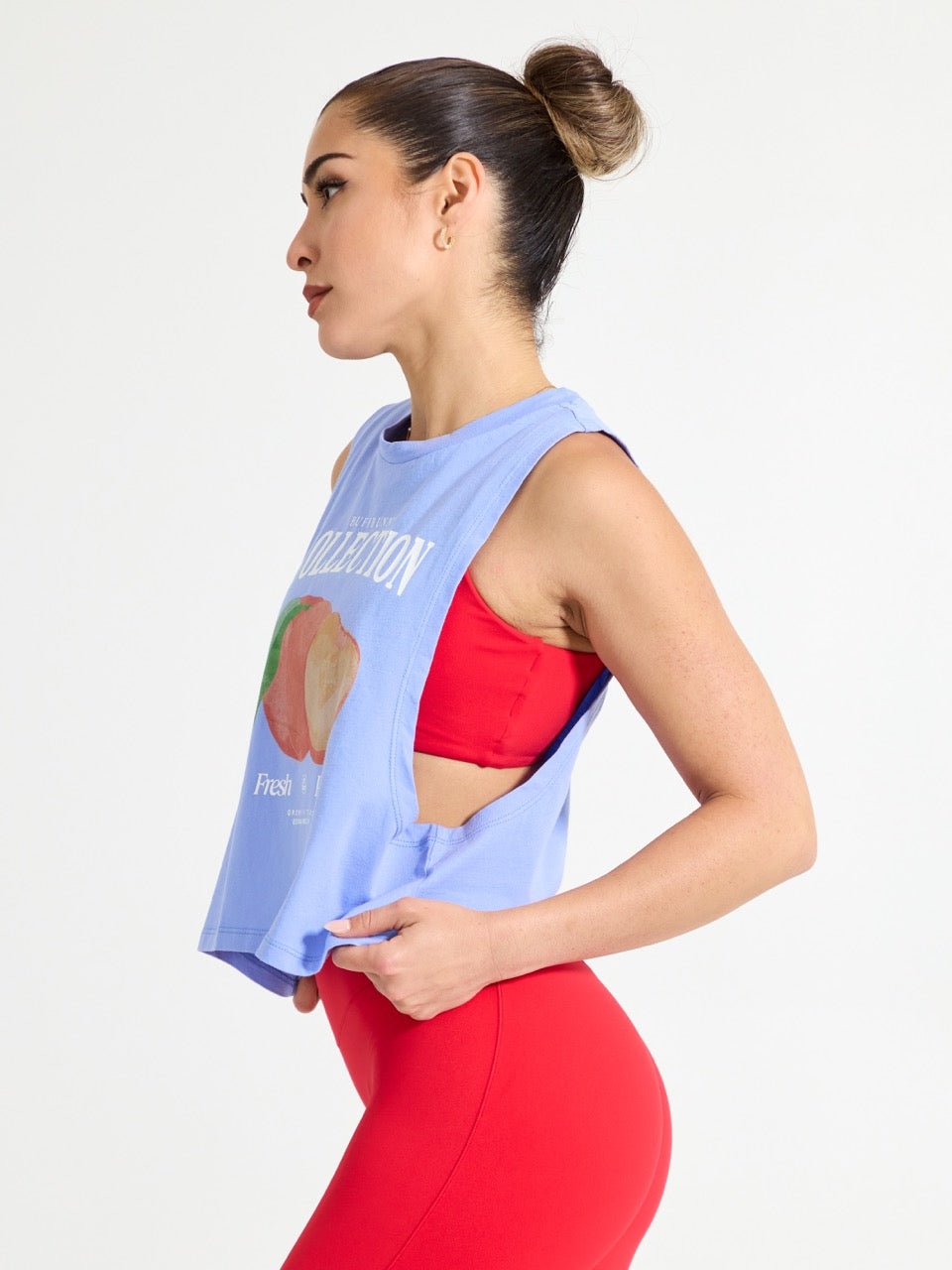 Market Crop Tank - Rainwater Blue